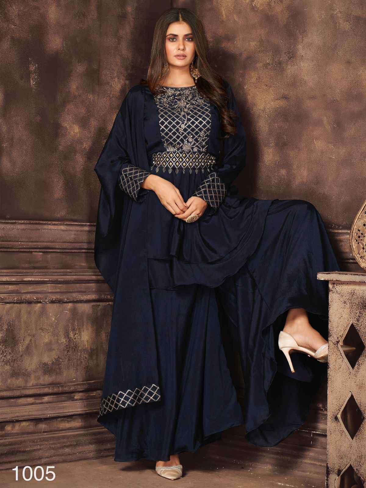 Anjani Art Couture Collection Vol 1 1001 To 1006 Partywear Designer Outfit view 10