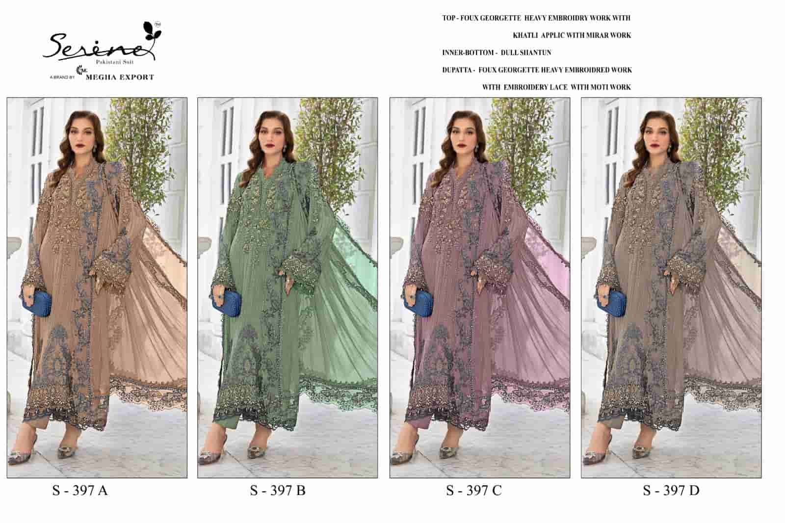 Megha Export S 397 Colors Heavy Designer Style Georgette Embroidered Suit Wholesalers view 5