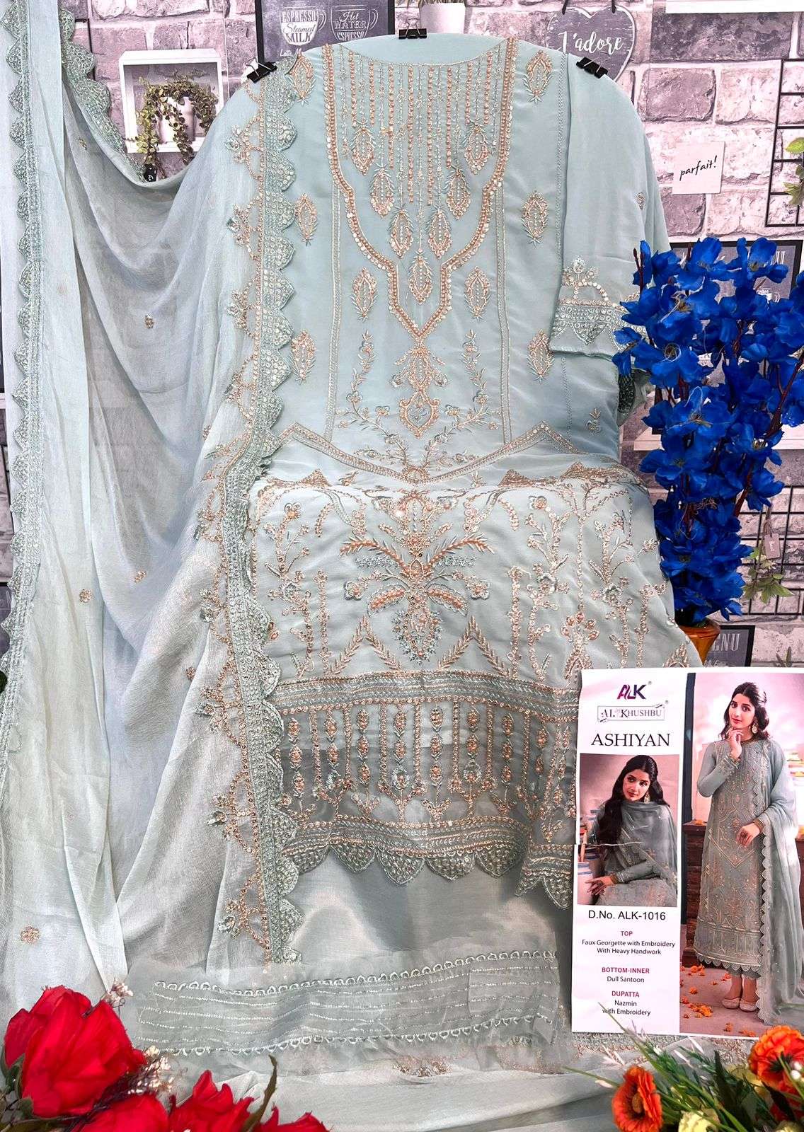 Al Khushbu Georgette Pakistani Festive Suit view 2