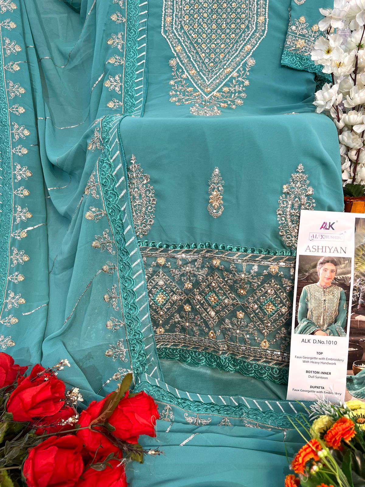 Al Khushbu Pakistani Georgette Designer Suit view 3