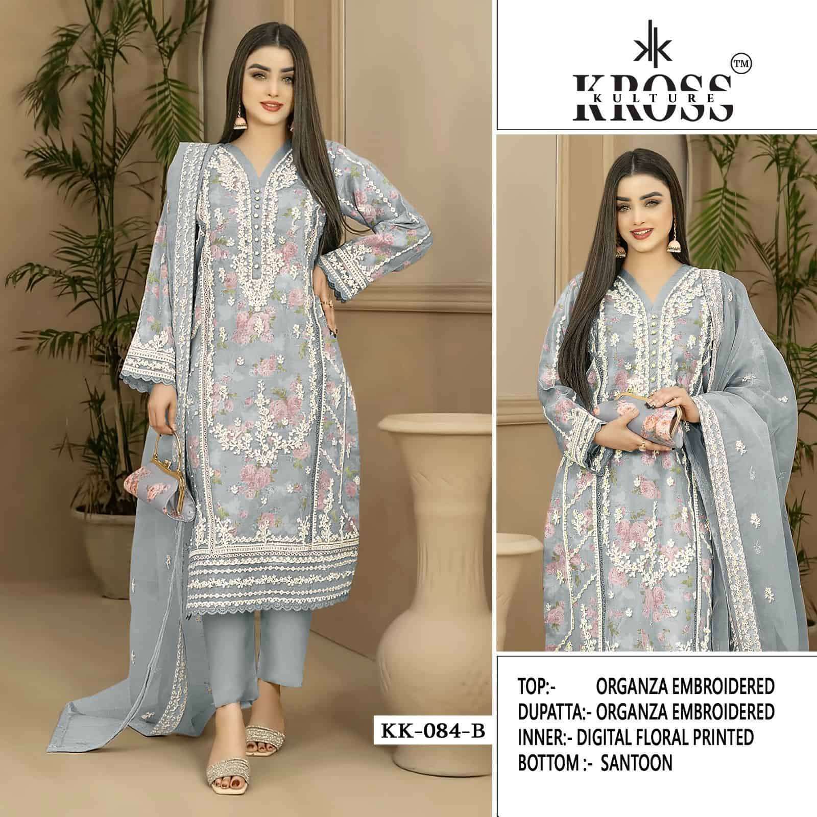 Kross Kulture Organza Designer Salwar Suit view 4
