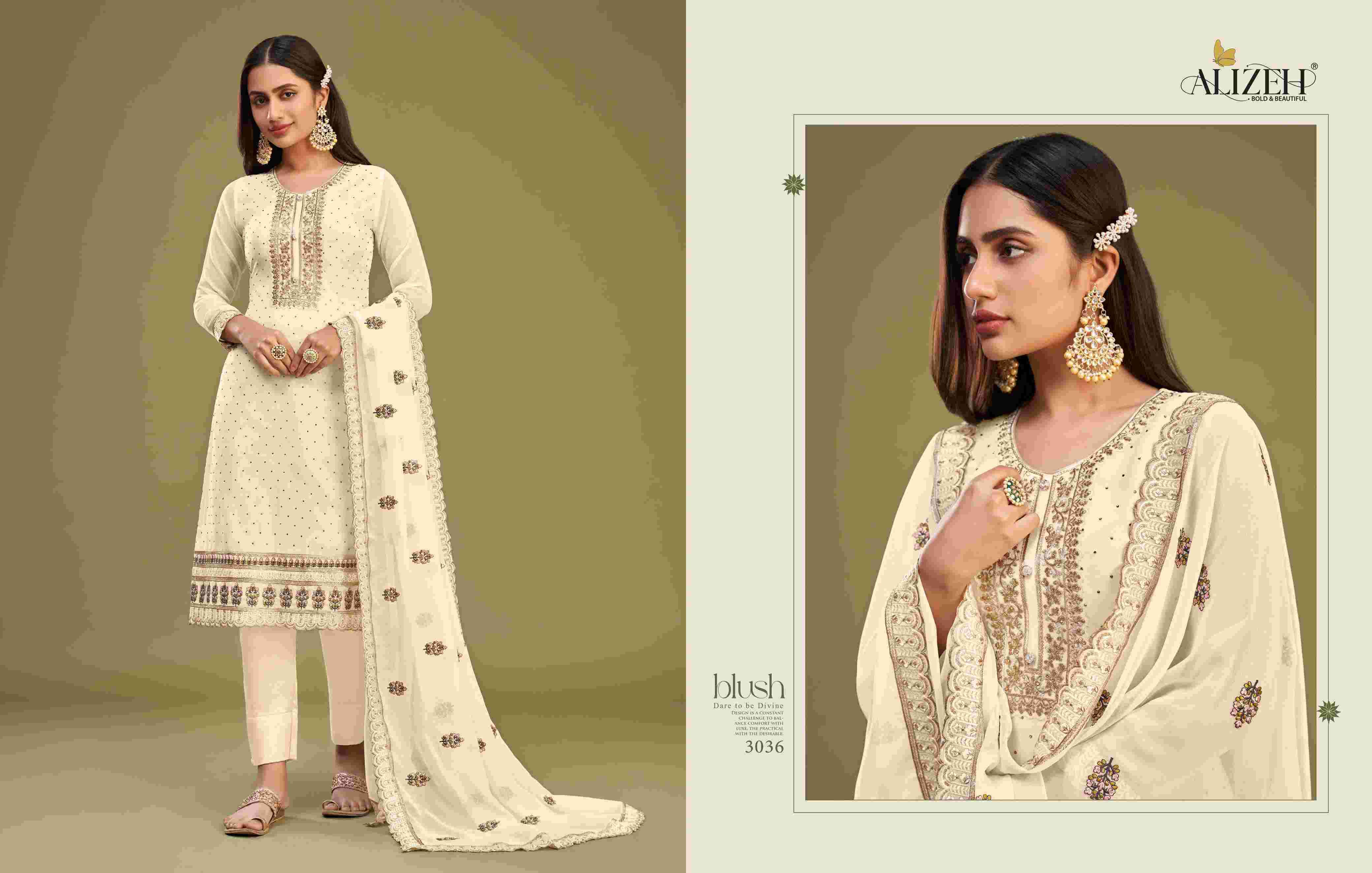 Alizeh Almora Vol 9 Festive Collection Georgette Designer Dress Exporters view 8