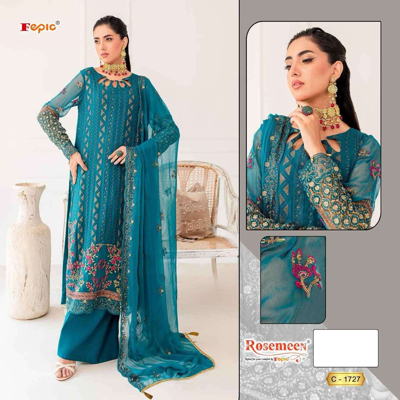 Fepic C 1727 Colors Designer Work Pakistani Dress Wedding Collection view 2