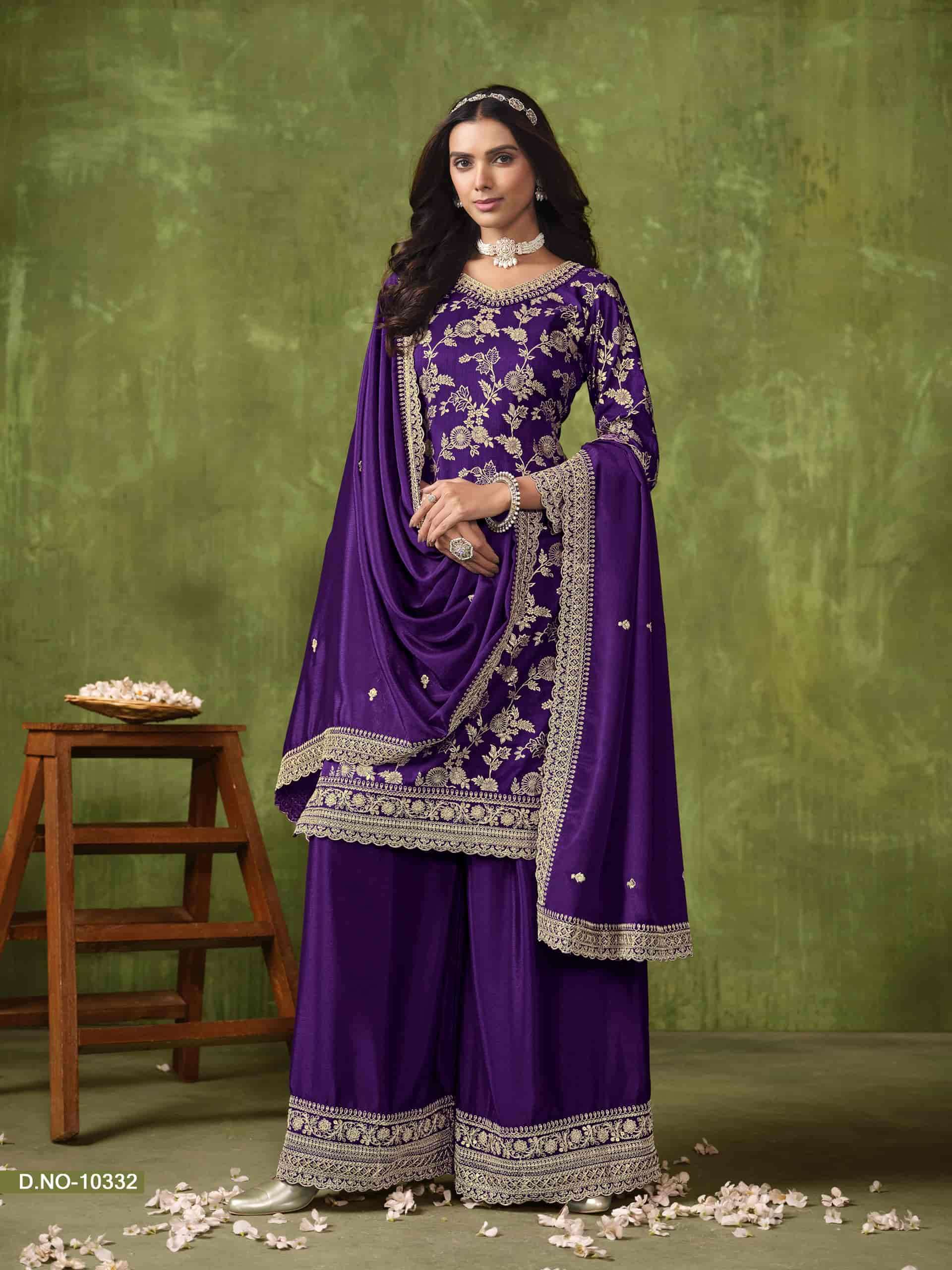 Anjubaa Vol 33 Party Wear Style Designer Sharara Suit Wholesalers view 2