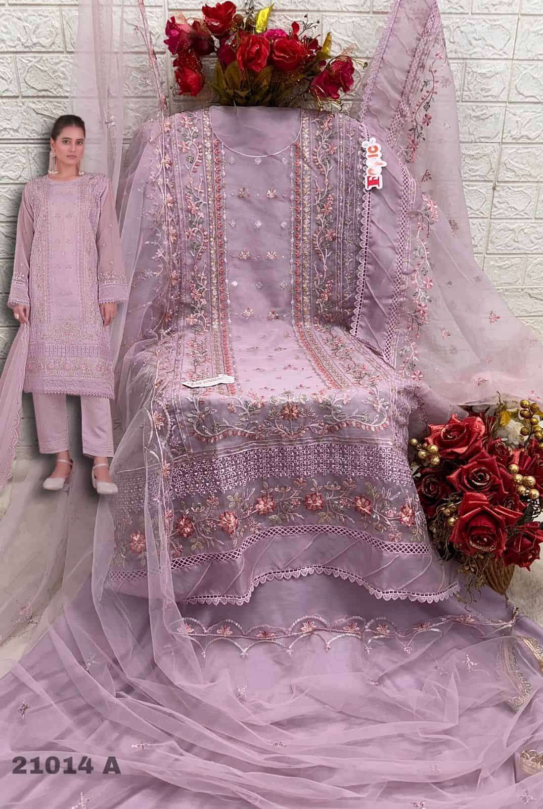 Fepic Iraaday IR 21014 Colors Latest Organza Embroidered Salwar Suit Wholesalers view 5