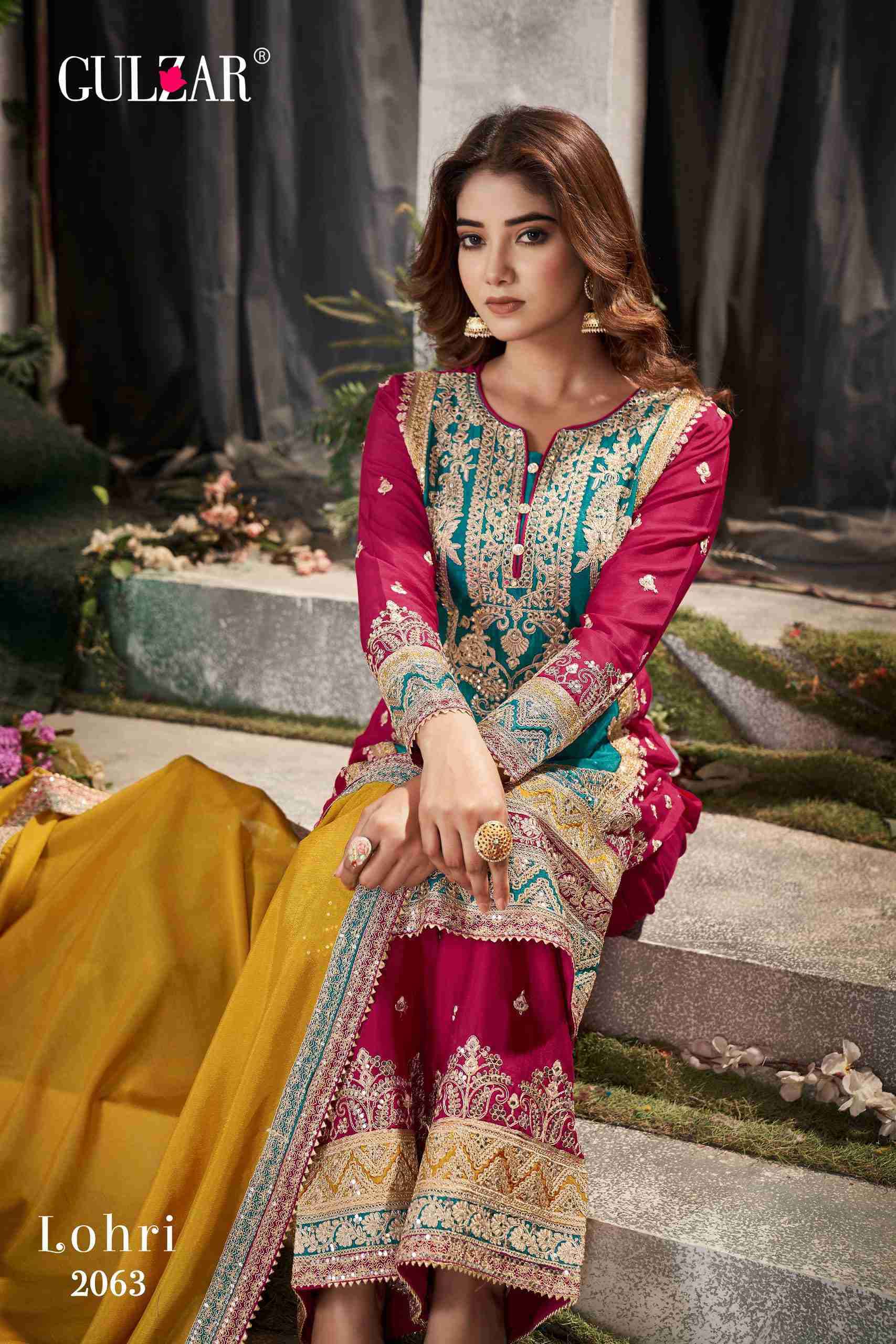 Gulzar Lohri 2061 To 2063 Readymade Designer Wedding Wear Dress Latest Designs view 11