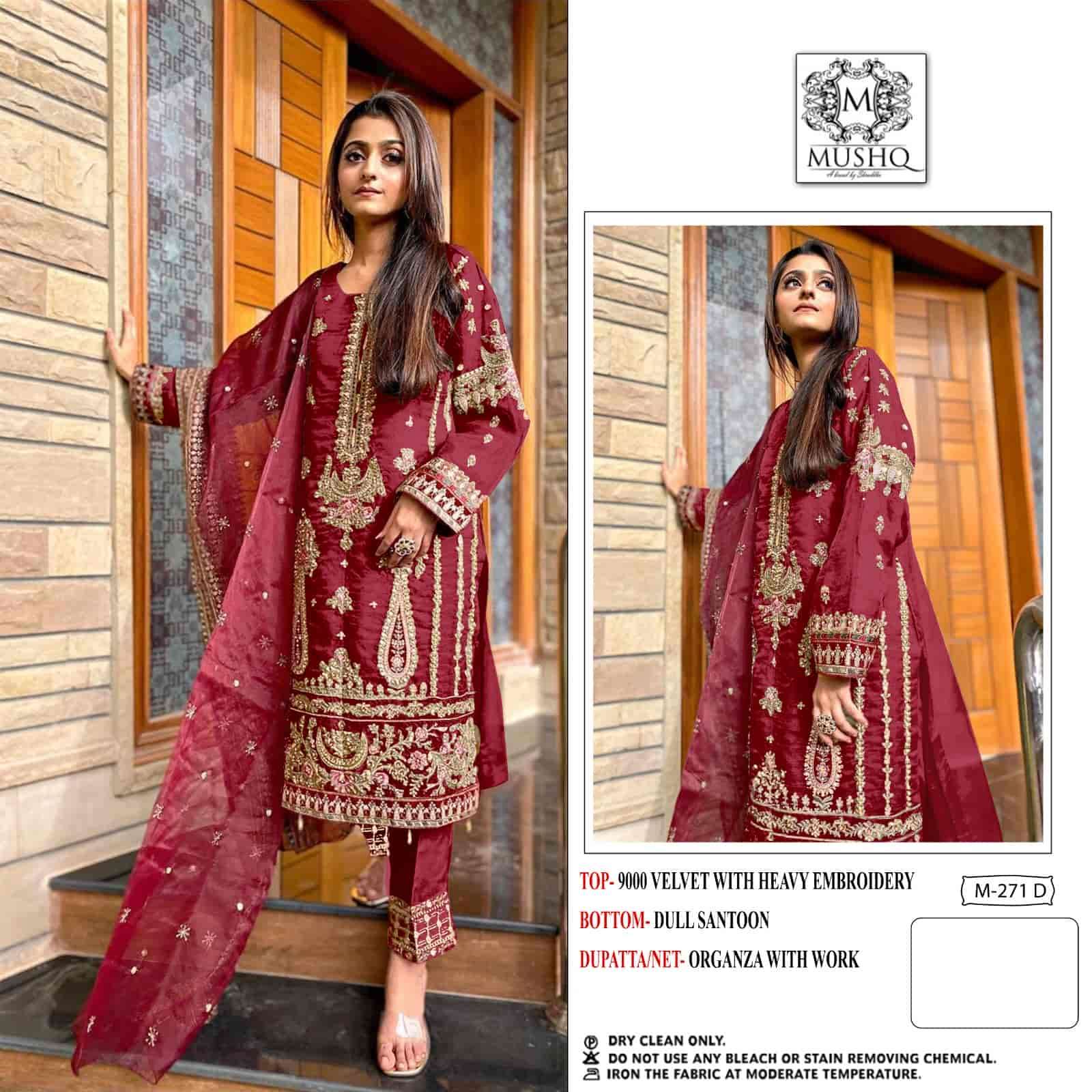 Mushq M 271 Colors Pakistani New Designs Winter Wear Salwar Suit Wholesalers view 3