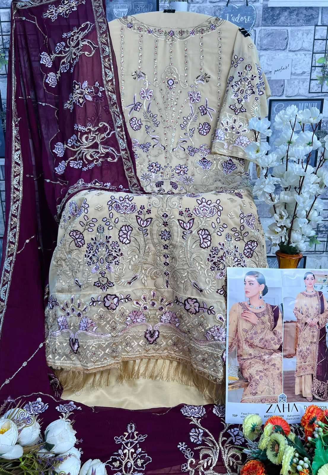 Zaha Khushbu Vol 8 Wedding Wear Designer Pakistani Dress Online view 10
