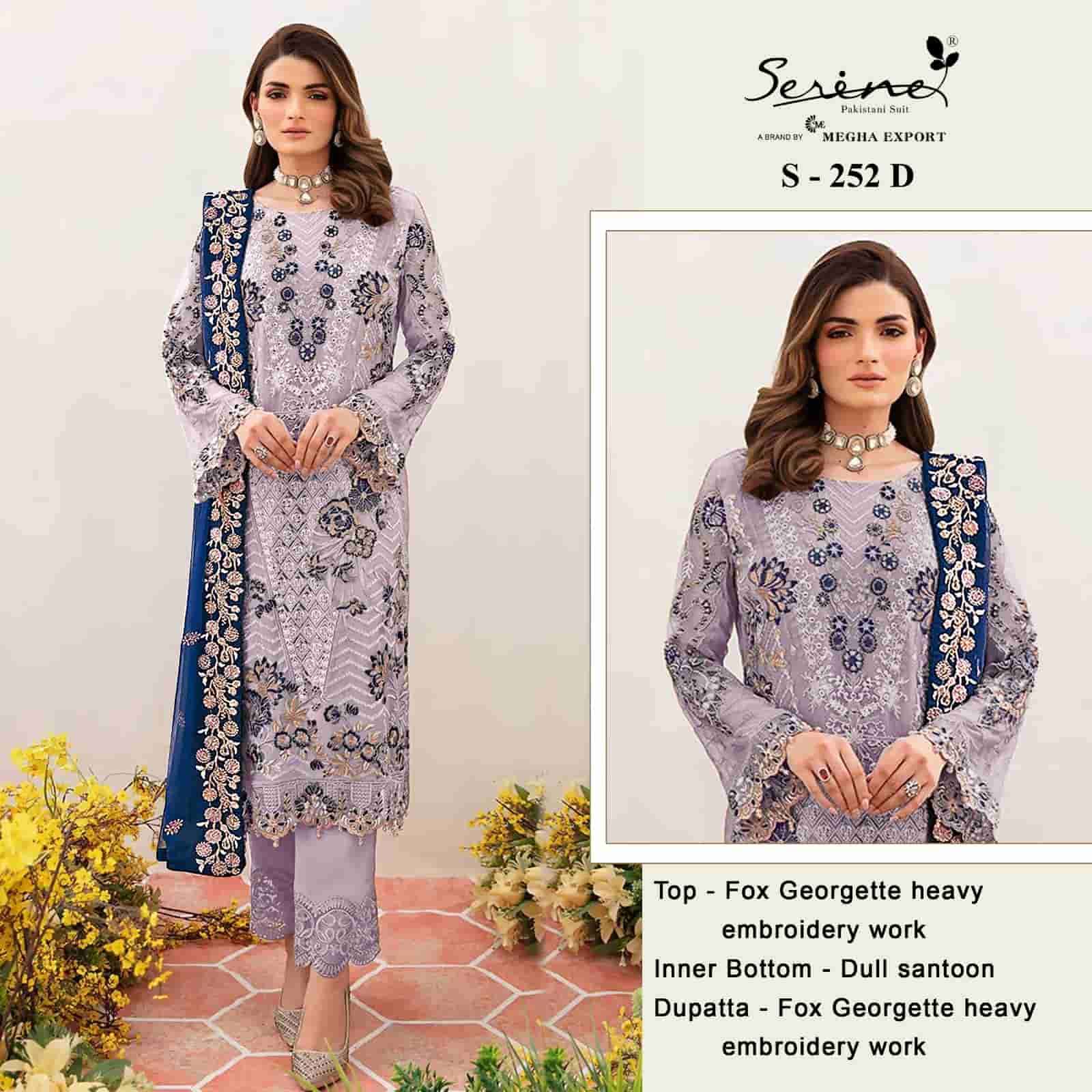 Serine S 252 D Exclusive Latest Embroidered Festive Wear Suit Ensemble