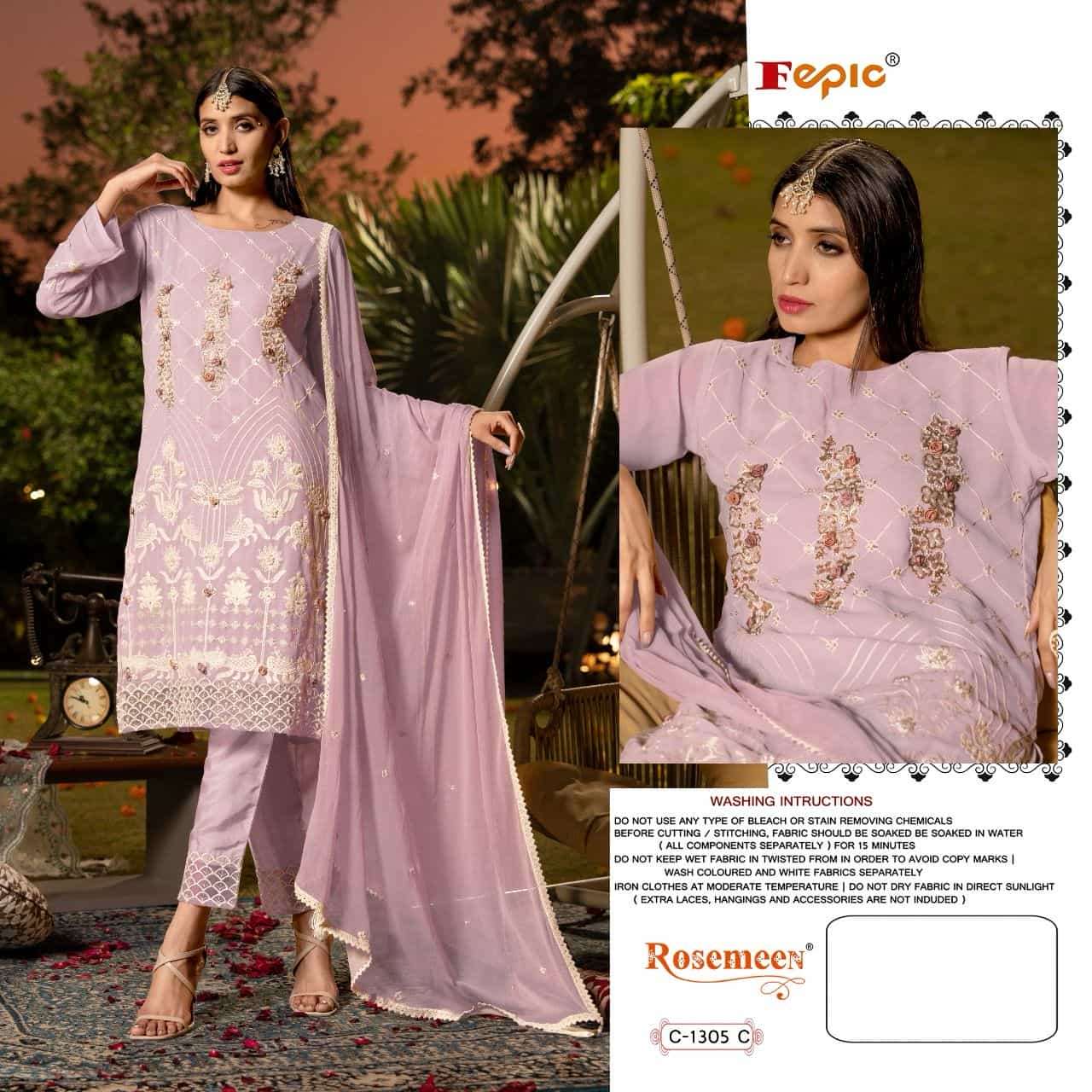 Fepic C 1305 Colors Georgette Pakistani Salwar Kameez view 8