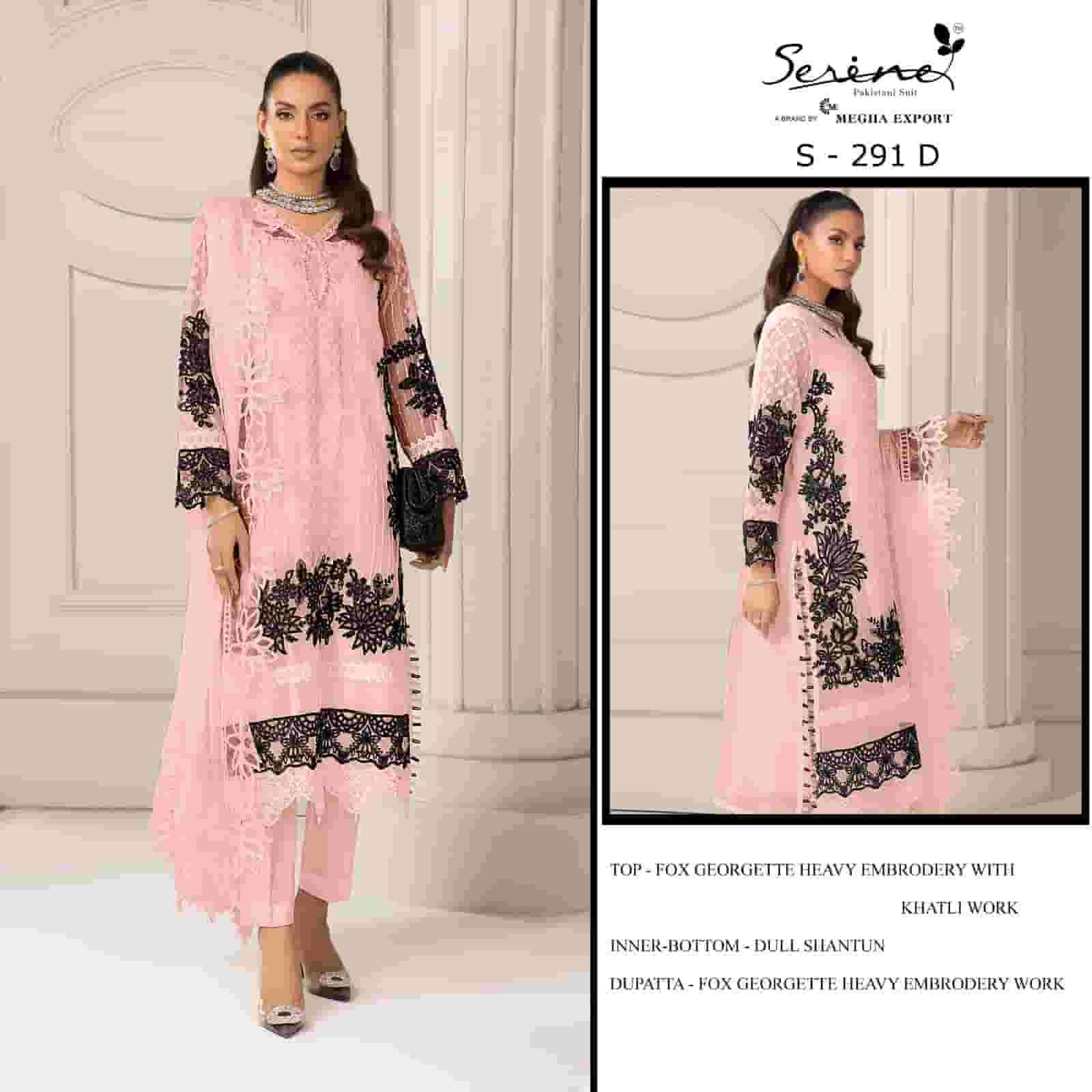 Megha Export S 291 Colors Georgette Unstitched Pakistani Dress Elegance view 4