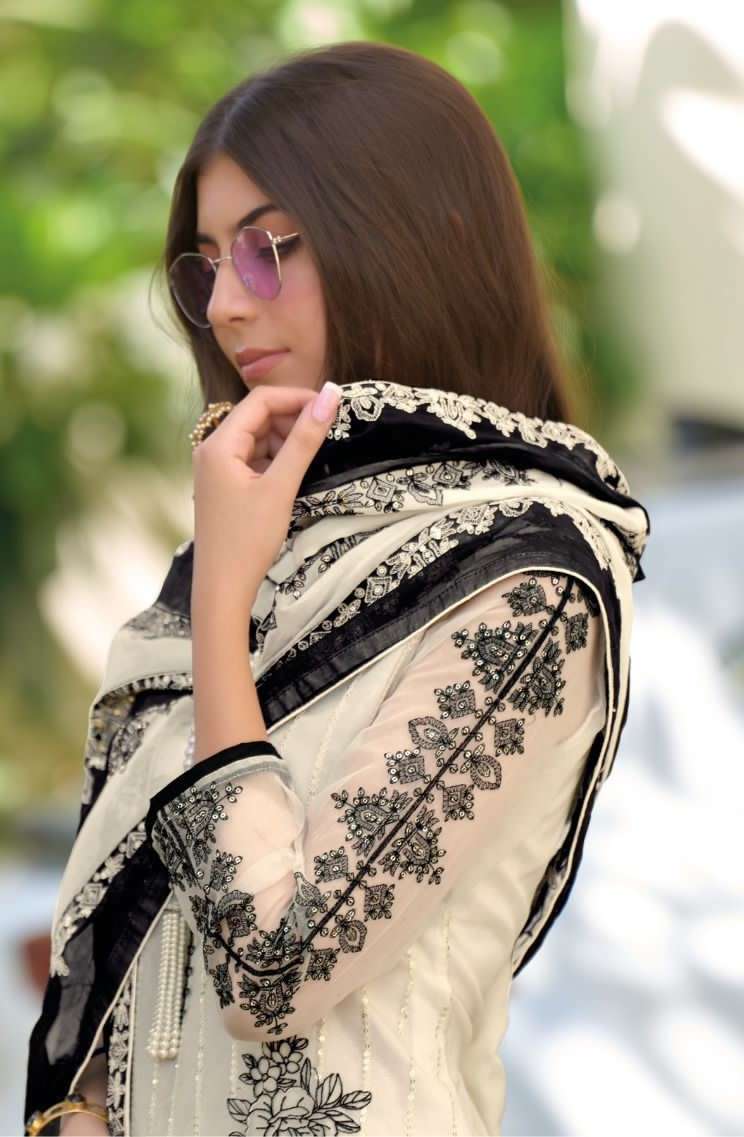 Zaveri Noor Fancy Organza Stylish Kurti Bottom Dupatta Set New Arrivals view 4