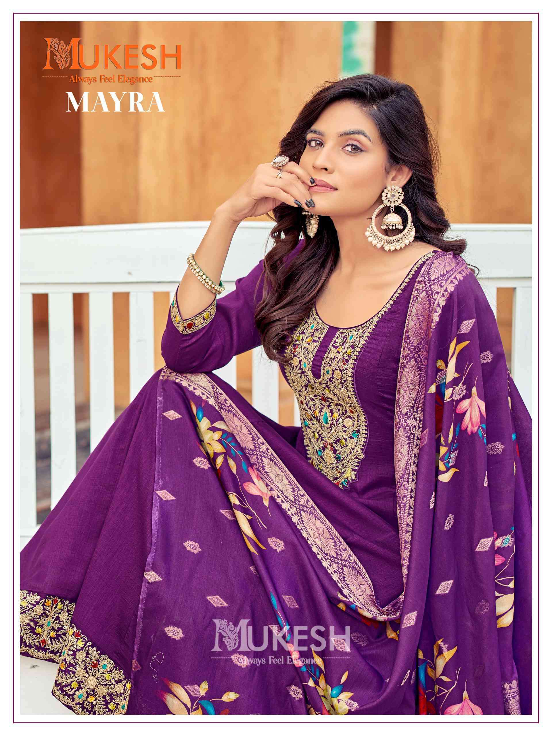 Mukesh Mayra Fancy Anarkali Kurti Bottom Dupatta Set view 10