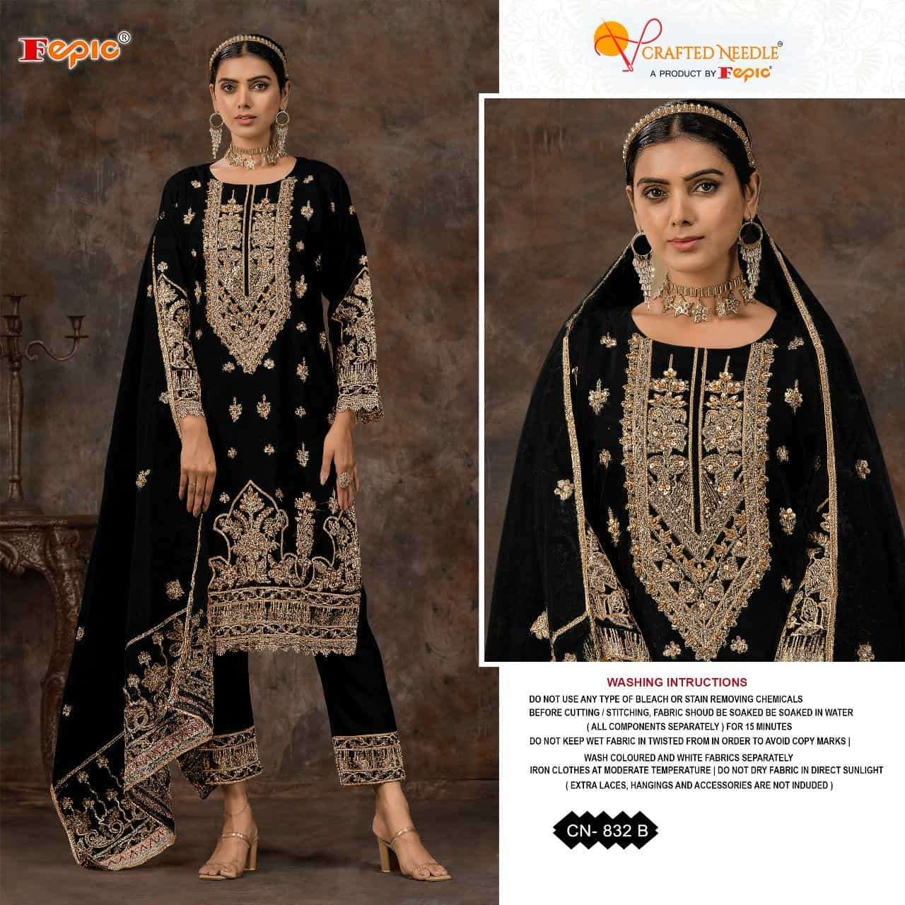 Crafted Needle CN 832 By Fepic Ready To Wear Pakistani Fancy Designer Collection view 3