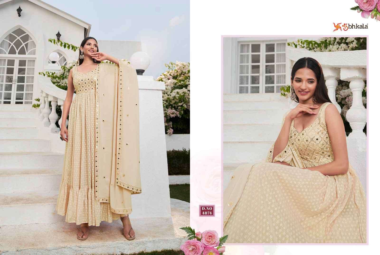 Shubhkala Flory Vol 31 Latest Frill Designs Festive Wear Dess Collection New Arrivals view 10