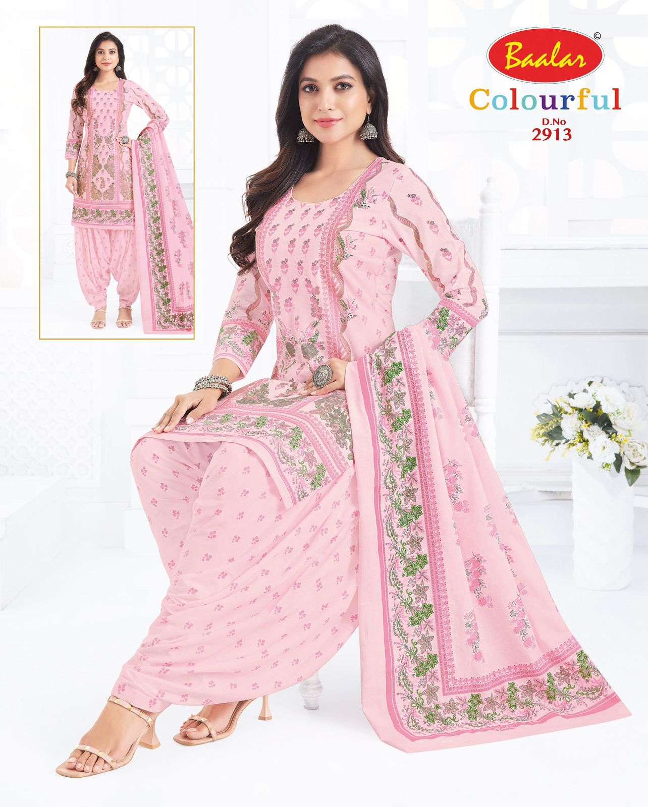 Baalar Colourful Vol 29 Unstitch Pure Cotton Suit view 14
