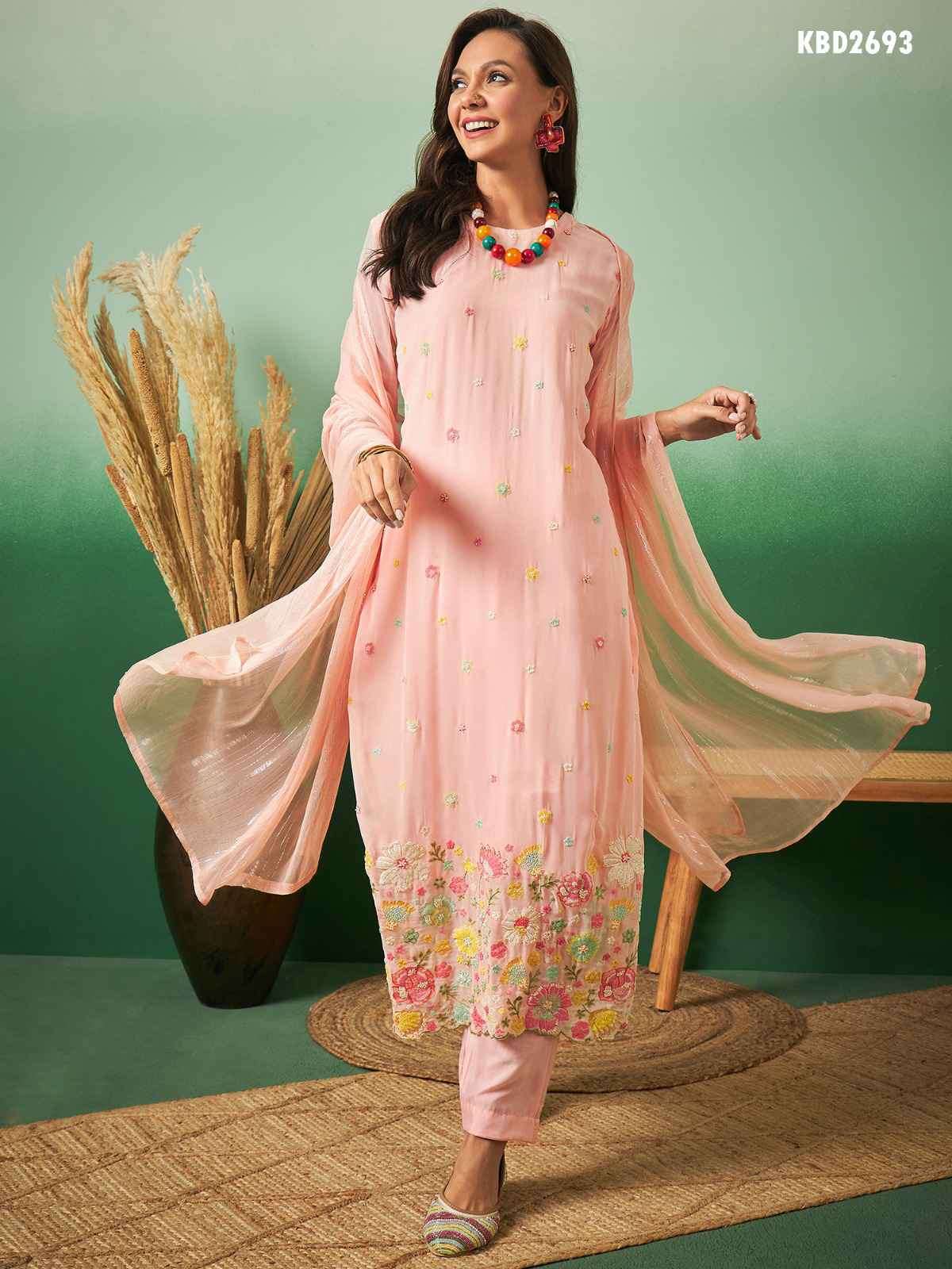 Mahotsav Hanika 2687 To 2698 Stylish Designer Georgette Suits Online Collection view 3