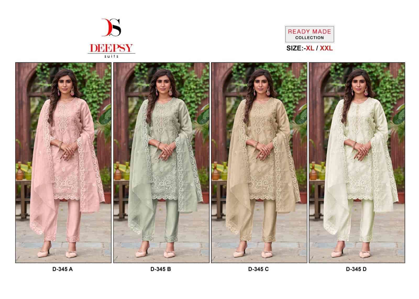 Deepsy D 345 Colors Exclusive Heavy Designer Style Pakistani Readymade Collection