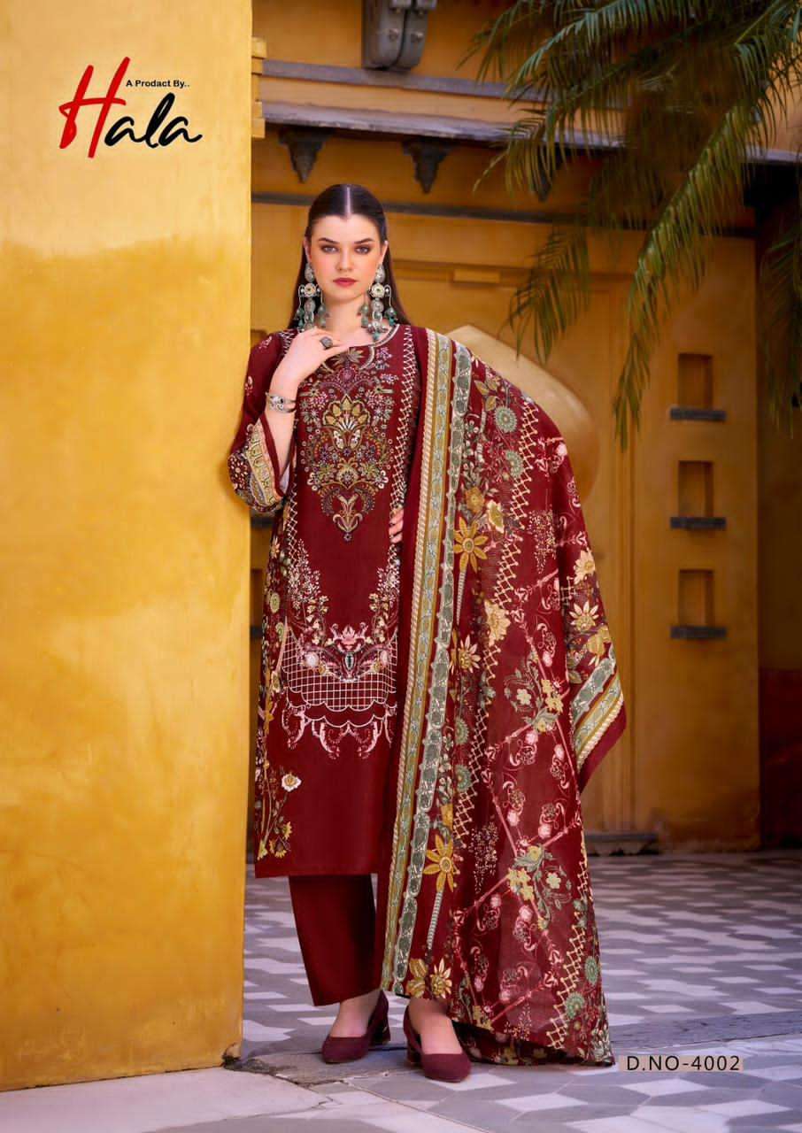 Hala Aayat Vol 4 Unstitch Cotton Salwar Suit Catalog view 7