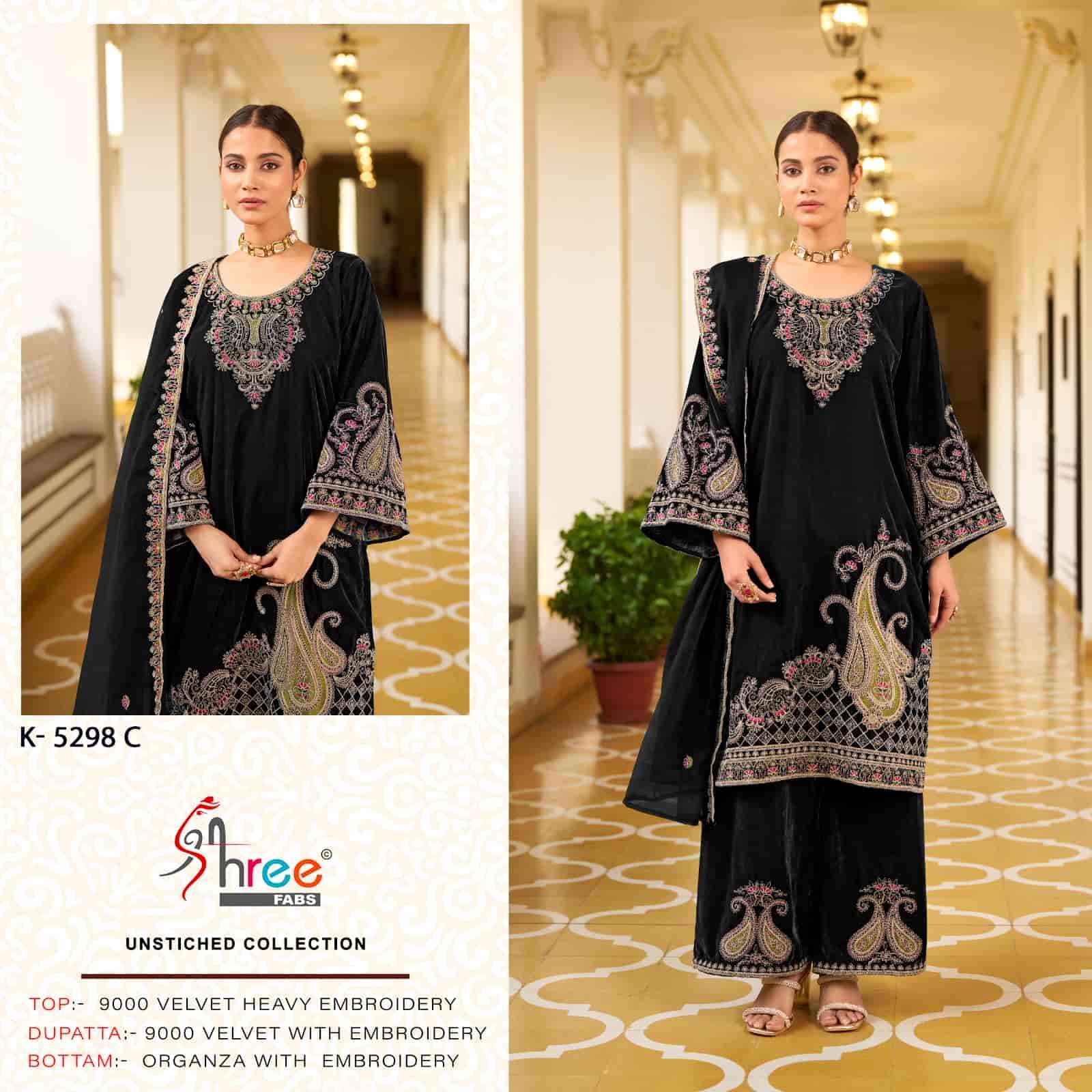 Shree Fabs K 5298 Colors Pakistani Style Designer Velvet Suit Wholesalers view 2