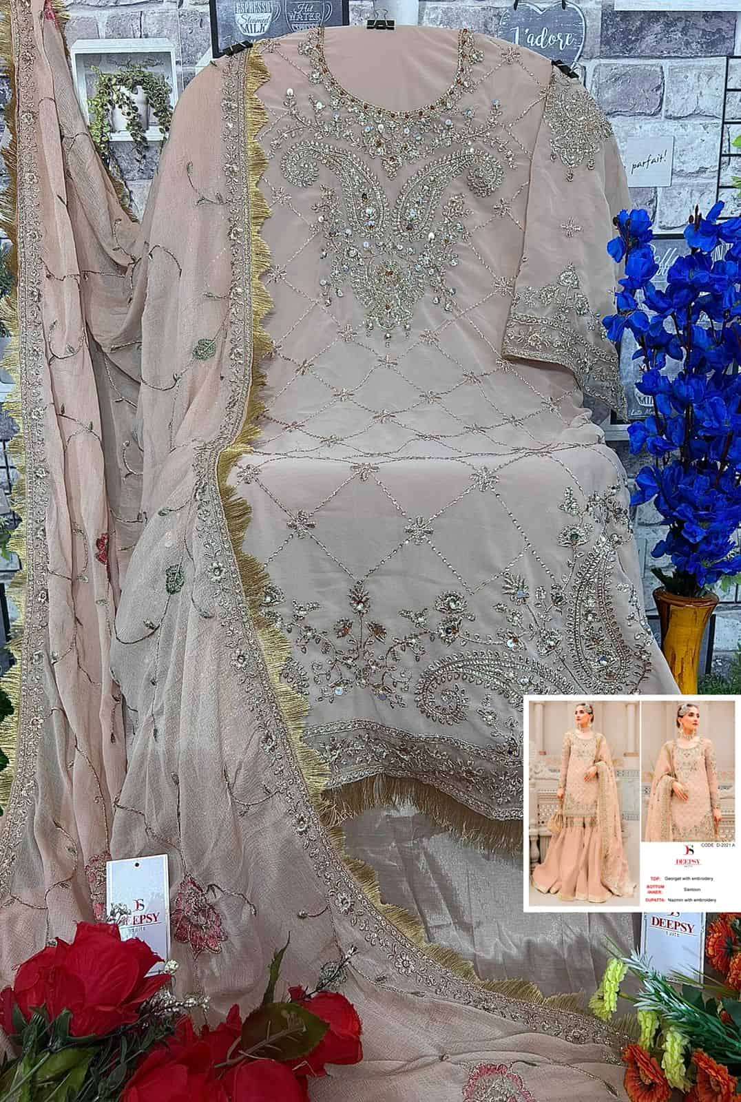 Deepsy D 2021 Colors Pakistani Heavy Designer Style Festive Wear Salwar Suit Wholesalers view 8