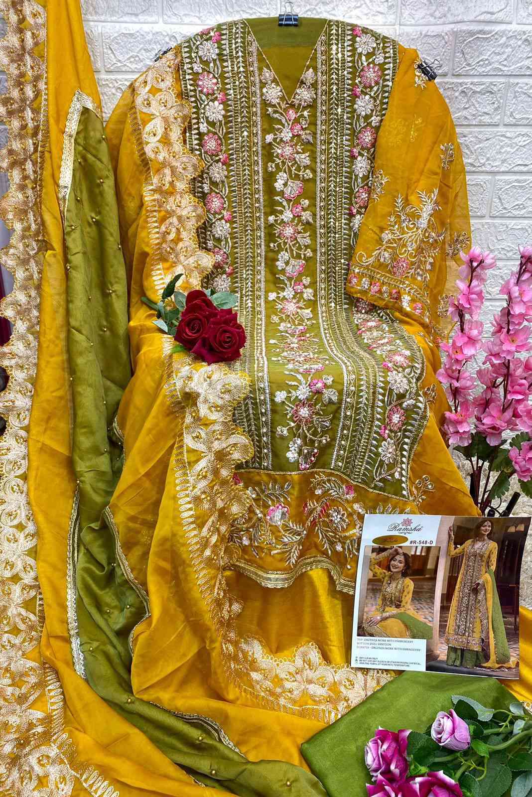 Ramsha R 548 Nx Heavy Work Pakistani Dress Latest Collection Exporter view 7