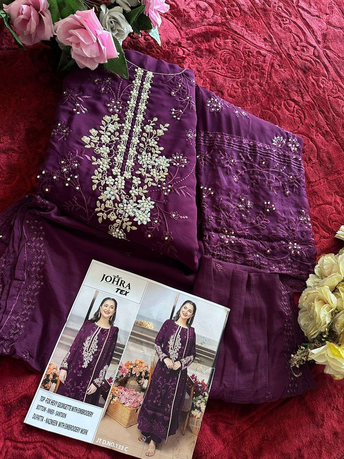 Johra Tex 133 Designer Pakistani Suit view 3