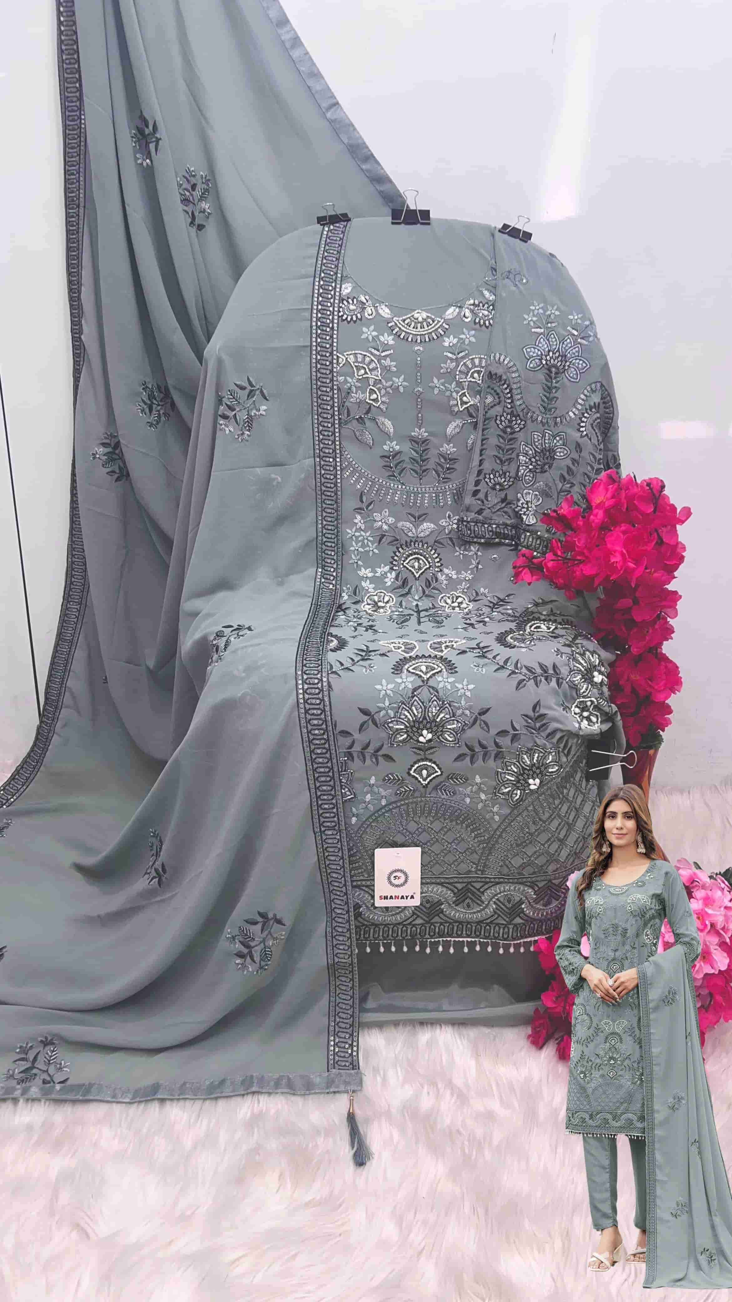 Shanaya S 199 Pakistani Designer Style Georgette Embroidered Suit Exporter view 2