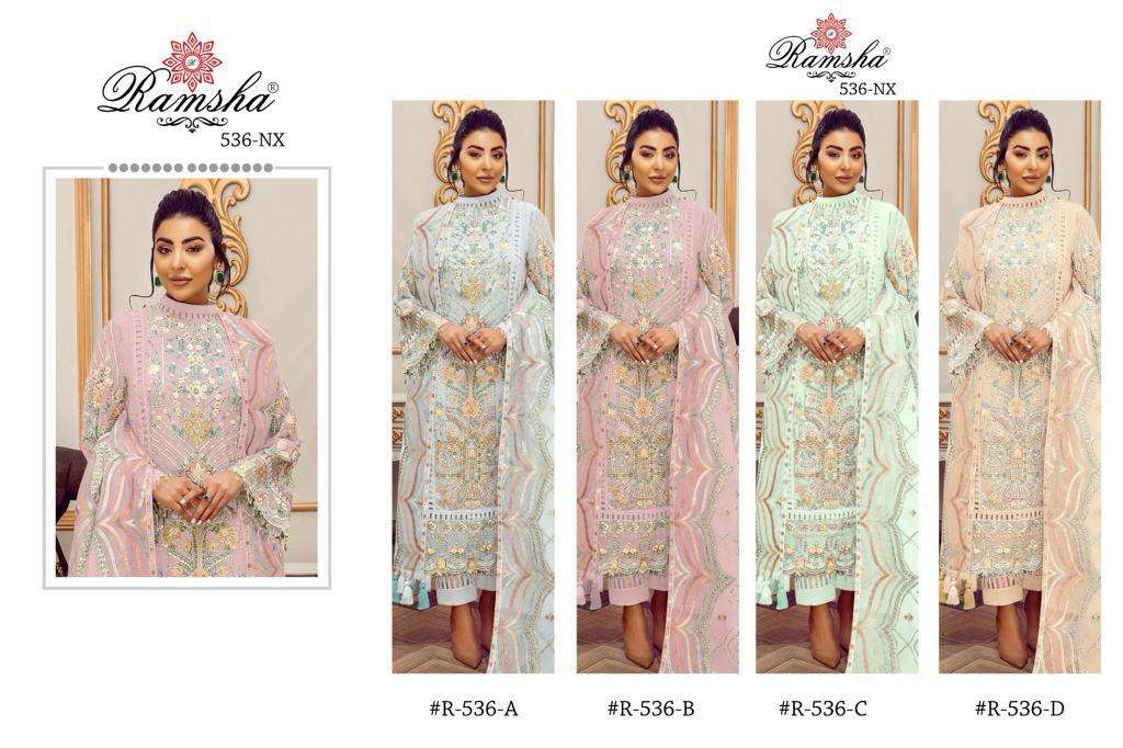 Ramsha R-536 Pakistani Designer Party Wear Suit view 4