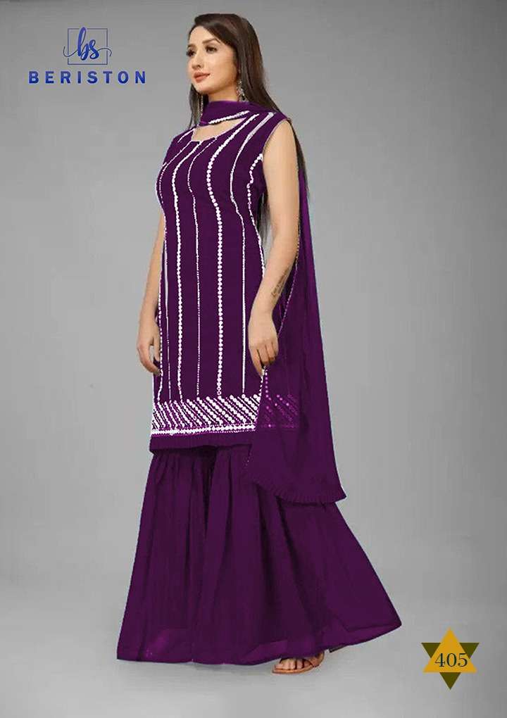 Beriston Bs Vol 4 Fancy Readymade Sharara Stylish Suit New Designs view 9
