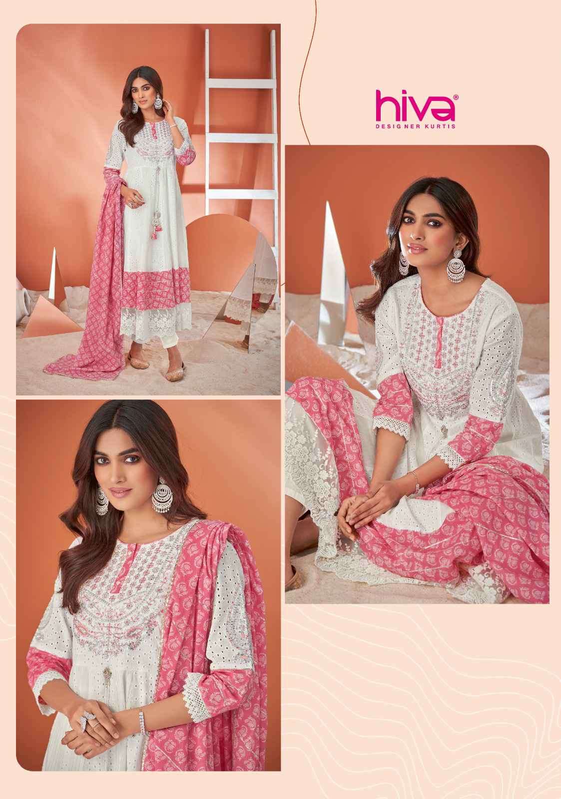 Hiva Anarkali Exclusive Stylish Anarkali Dress Festive Collection New Designs view 3