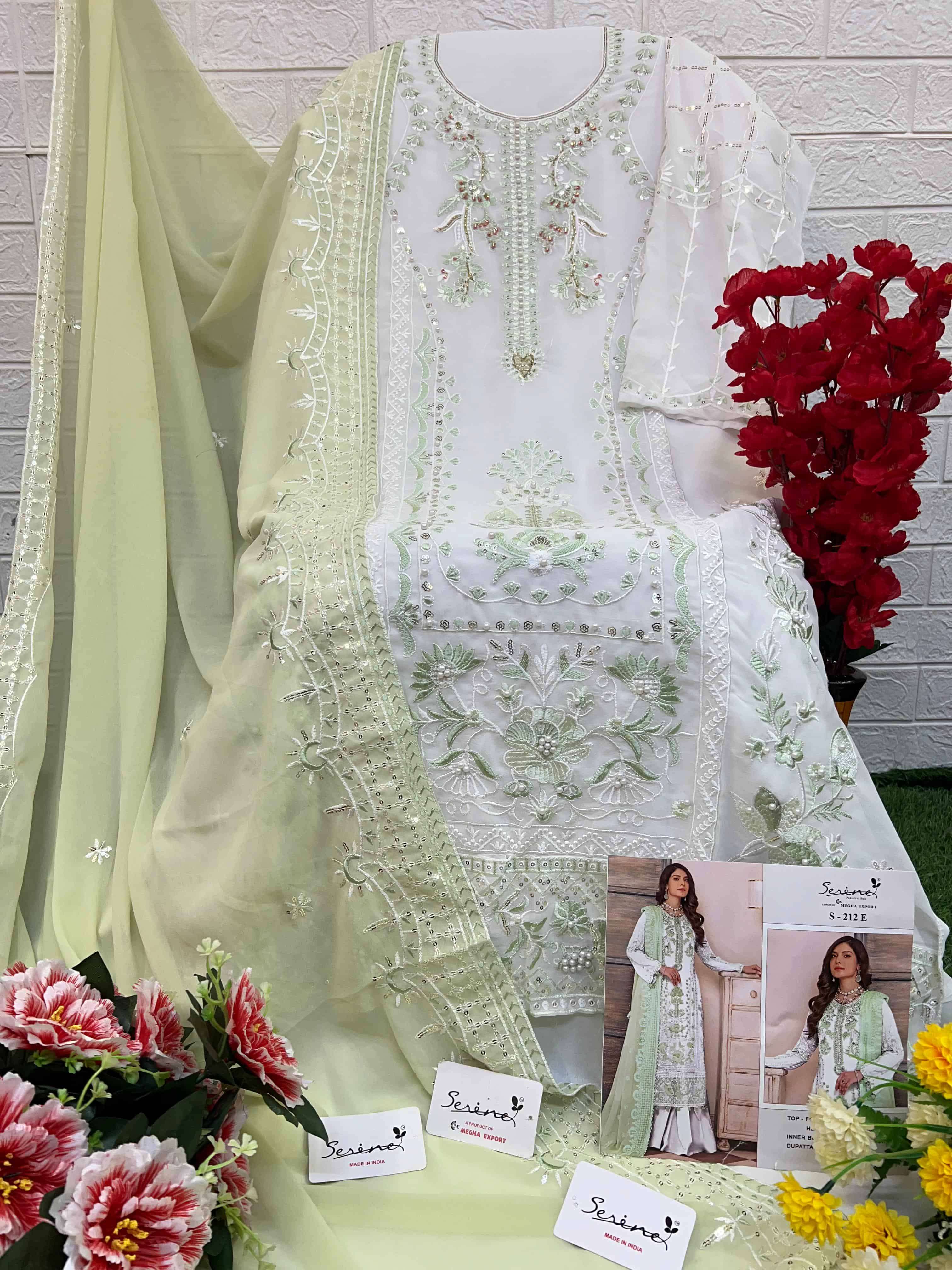 Megha Export S 212 Colors Fancy Designer Style Latest Pakistani Suit Wholesalers view 9