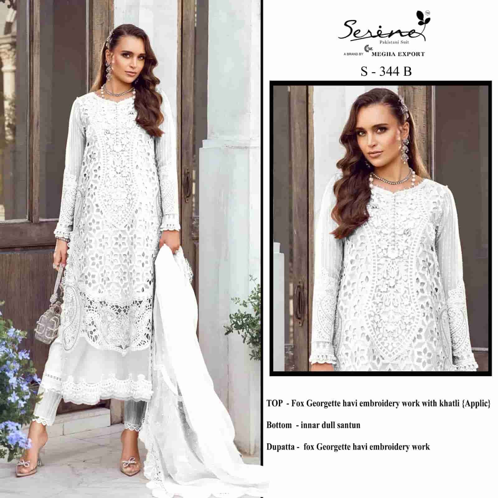 Megha Export S 344 Colors Festive Wear Style Designer Georgette Suit Wholesalers view 2