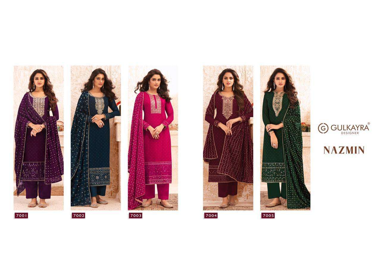 Gulkayra Nazmin Straight Suit party Wear Collection at Best Rate view 13