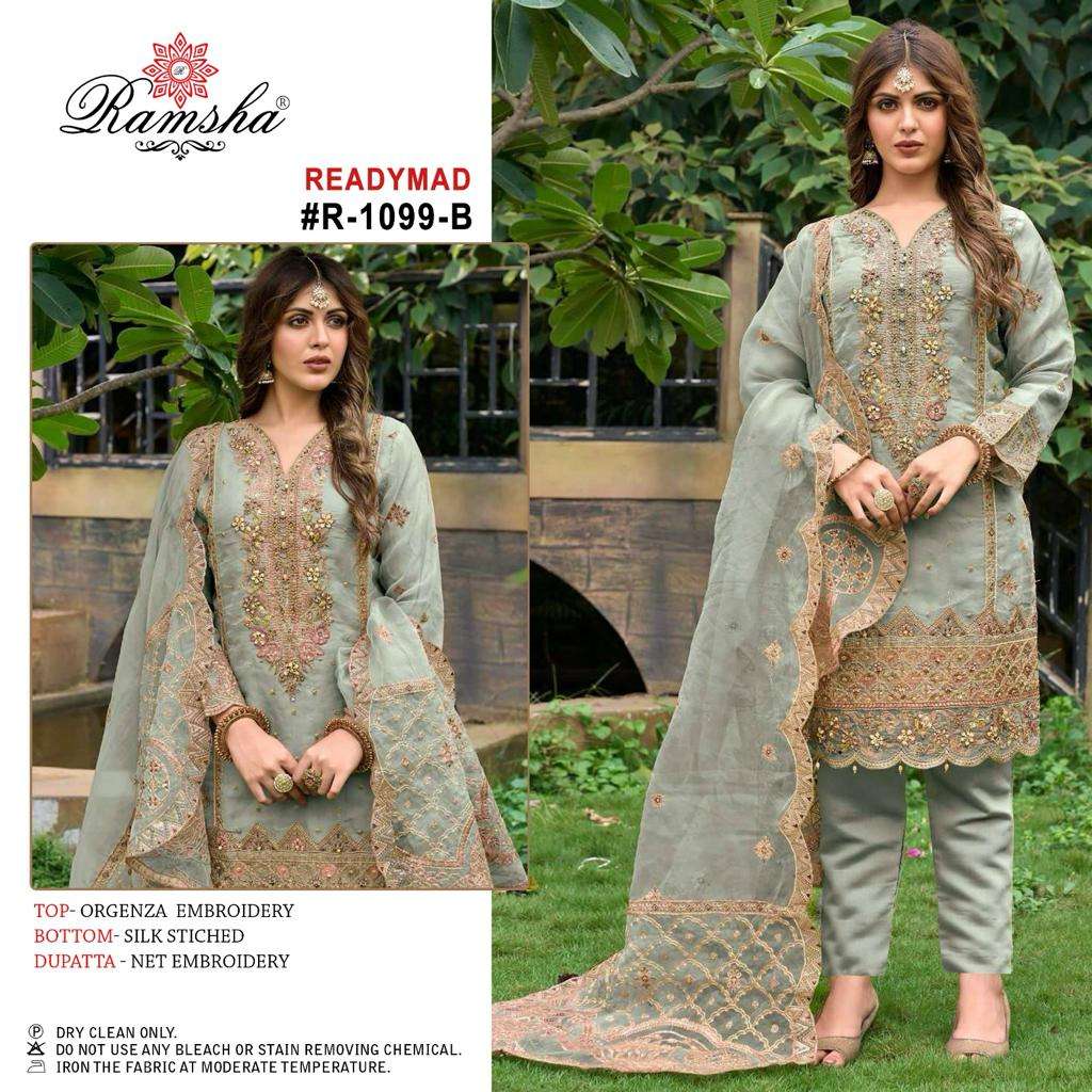 Ramsha R 1099 Colors Festive Wear Style Heavy Designer Readymade Collection view 3