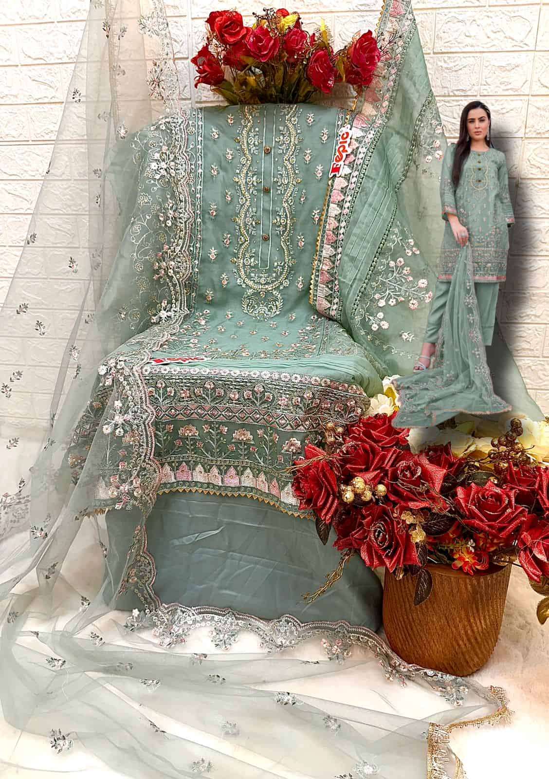 Fepic C 1660 Colors Exclusive Heavy Designs Wedding Wear Style Dress Wholesalers view 5