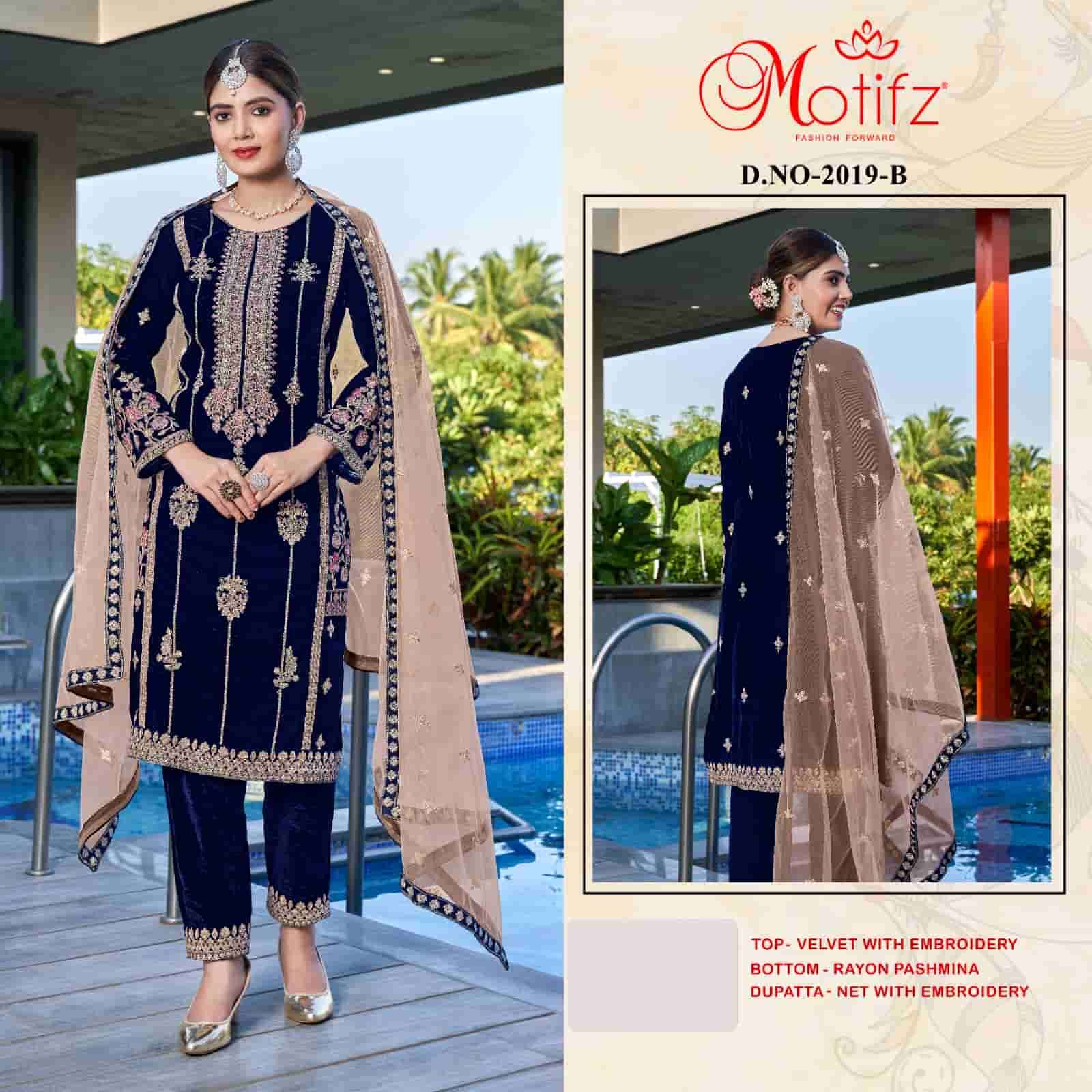 Motifz 2019 Colors Festive Wear Style Designer Winter Wear Salwar Suit Wholesalers view 2