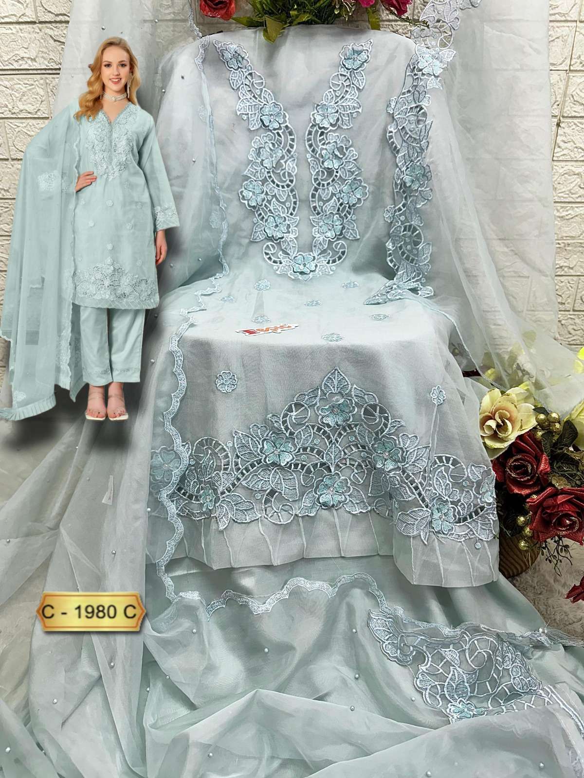 Fepic C 1980 Colors Pakistani Salwar Kameez Catolog view 6
