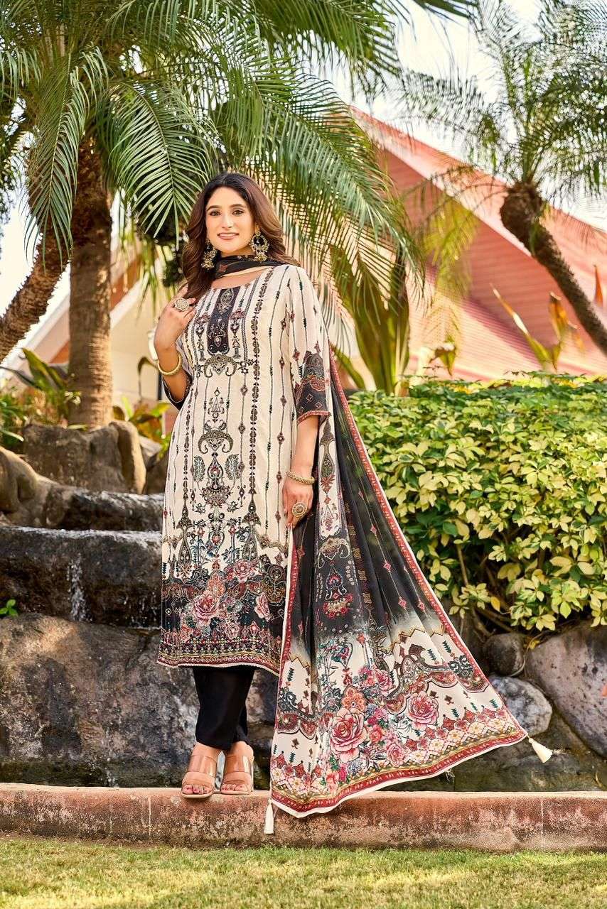 Shree Fabs KT 129 Fancy Designer Style Pakistani Printed Saree Exporter view 2