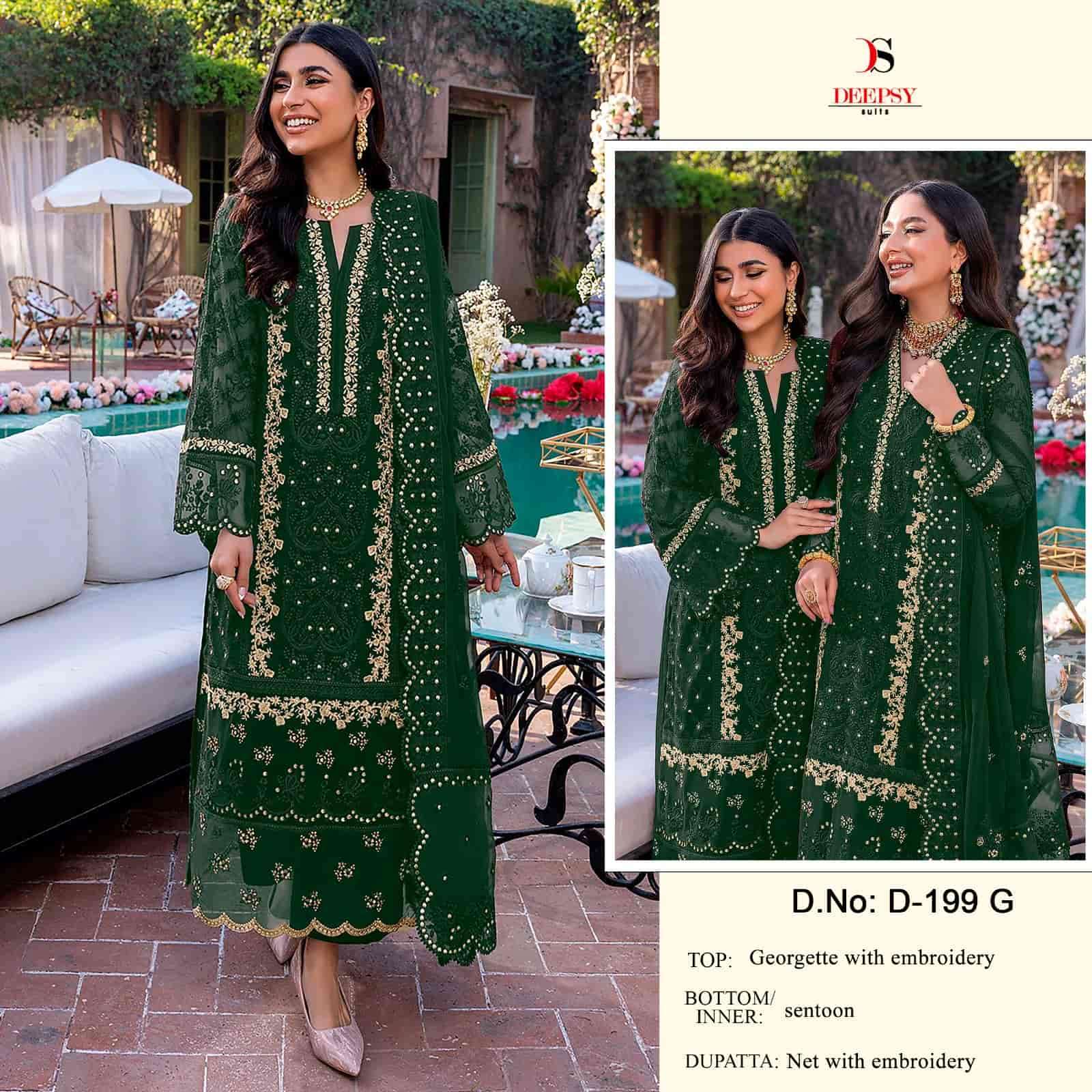 Deepsy D-199 Embroidered Pakistani Salwar Suit view 4
