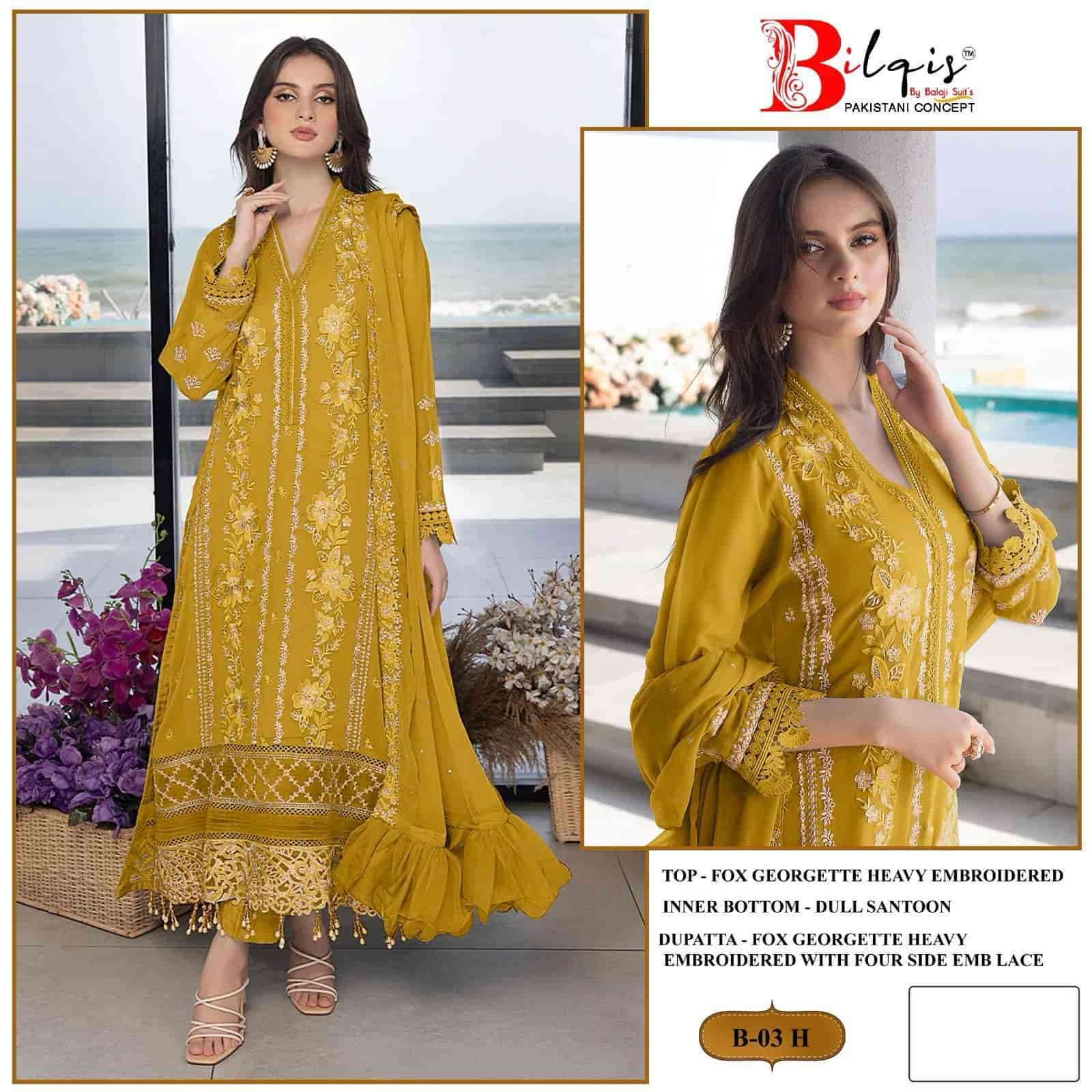 Bilqis B 03 Colors Heavy Exclusive Designer Embroidered Festive Collection view 5
