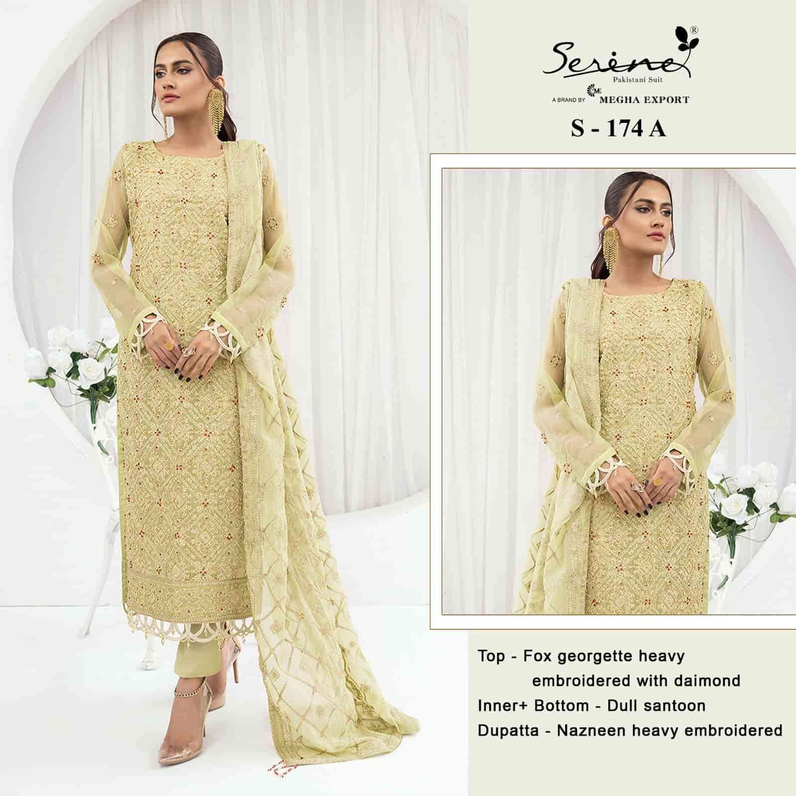 Serine S-174 Embroidered Pakistani Salwar Suit view 2