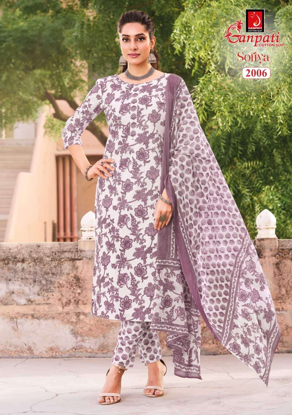 Ganpati Sofiya Vol 2 Unstitch Cotton Ladies Dress Catalog