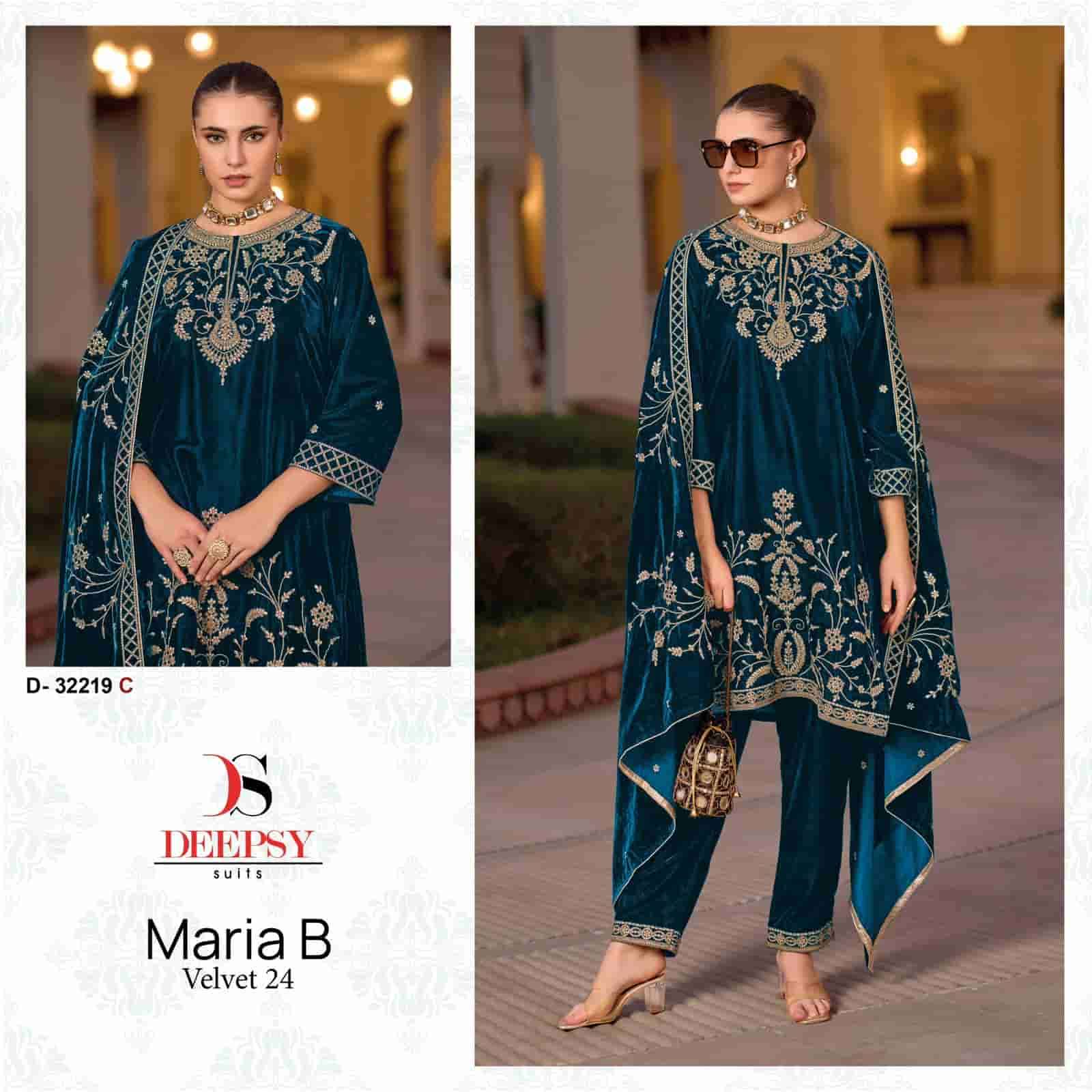 Deepsy D 32219 C Exclusive Latest Heavy Embroidered Velvet Suit Collection