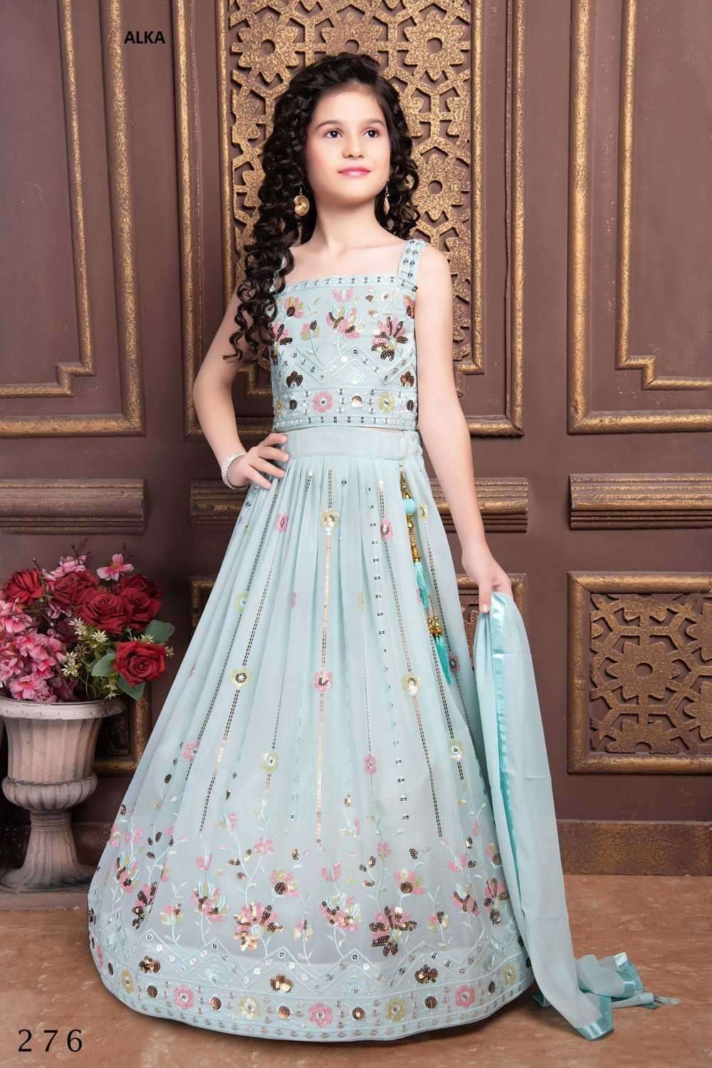 Alka Aaradhna Vol 41 Latest Designer Kids Wear Partywear Dress view 5