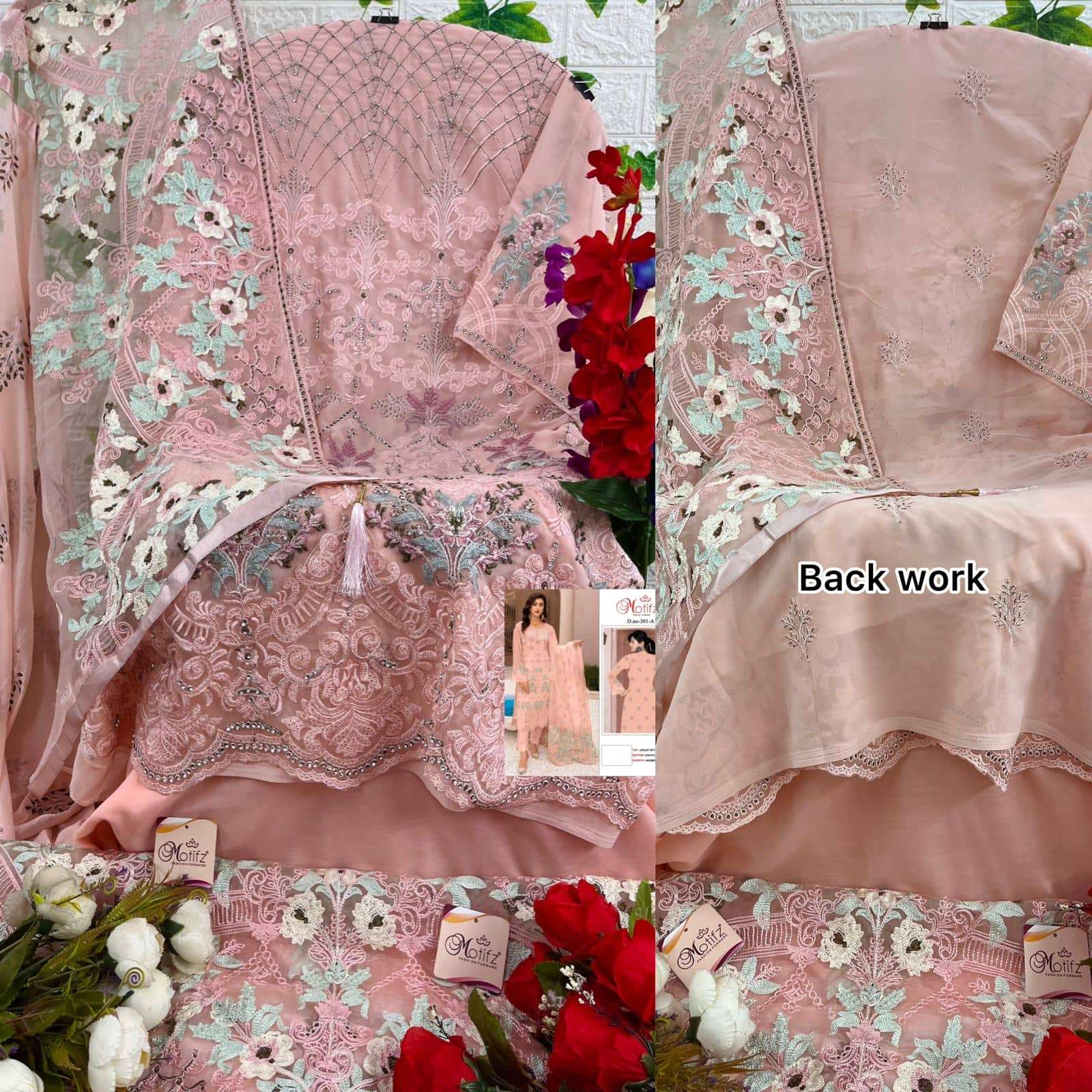 Motifz 301 Colors Pakistani Fancy Designer Style Festive Wear Suit Wholesalers view 6