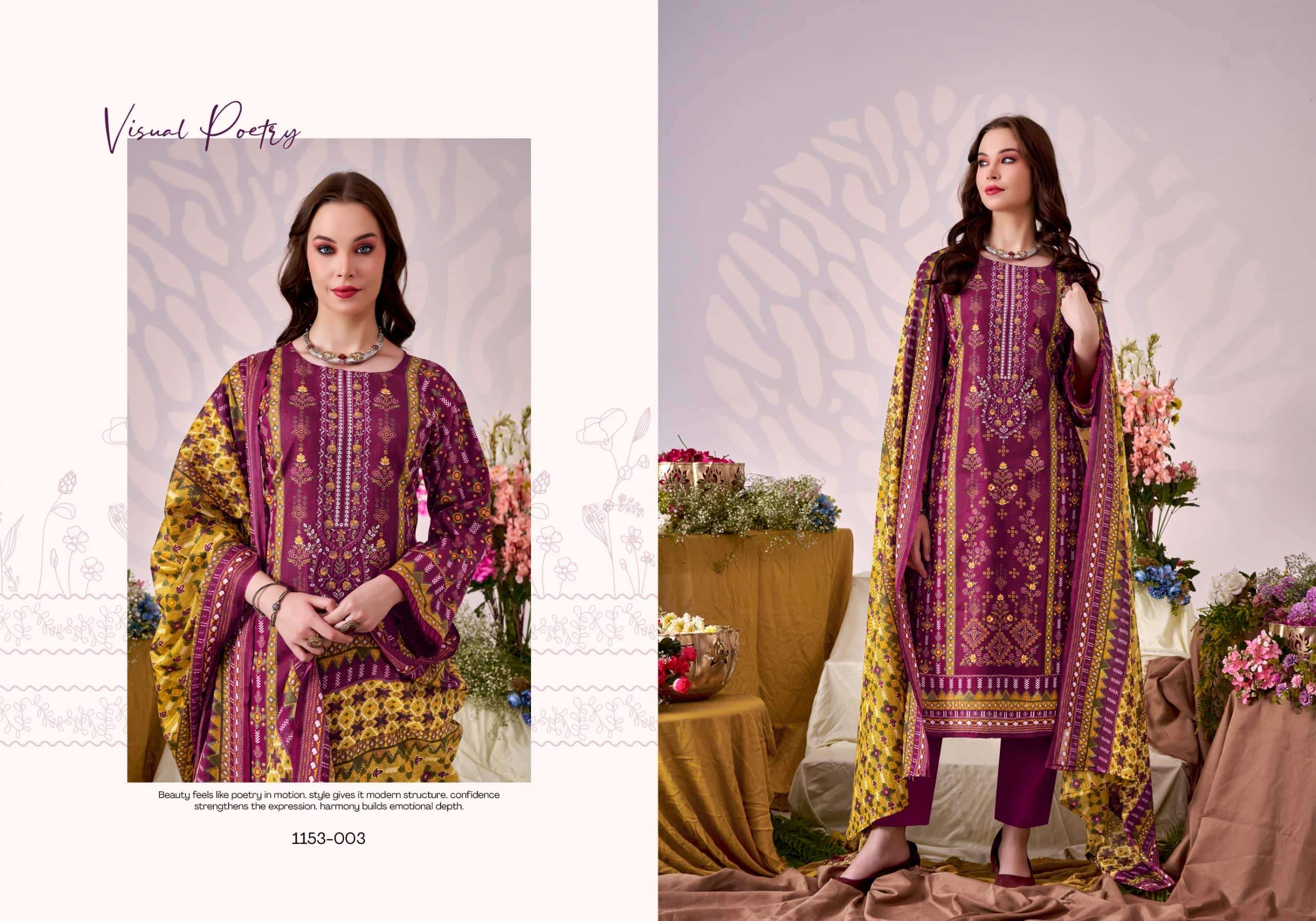 Romani Bin Kareem Vol 5 Printed Cotton Dress Material Catalog view 5