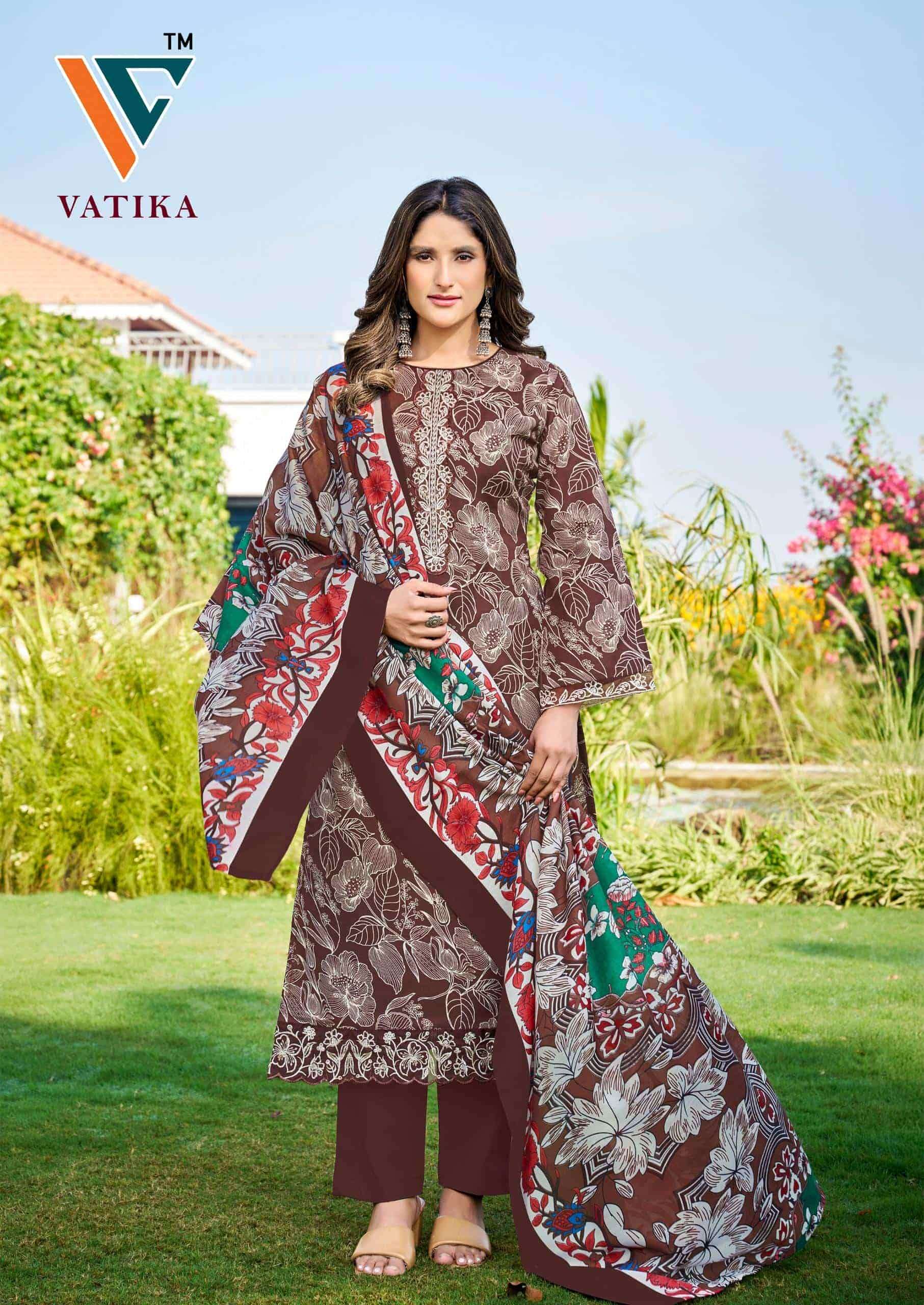 Vandana Fashion Vatika Vol 2 Fancy Cotton Ladies Suit Catalog view 5