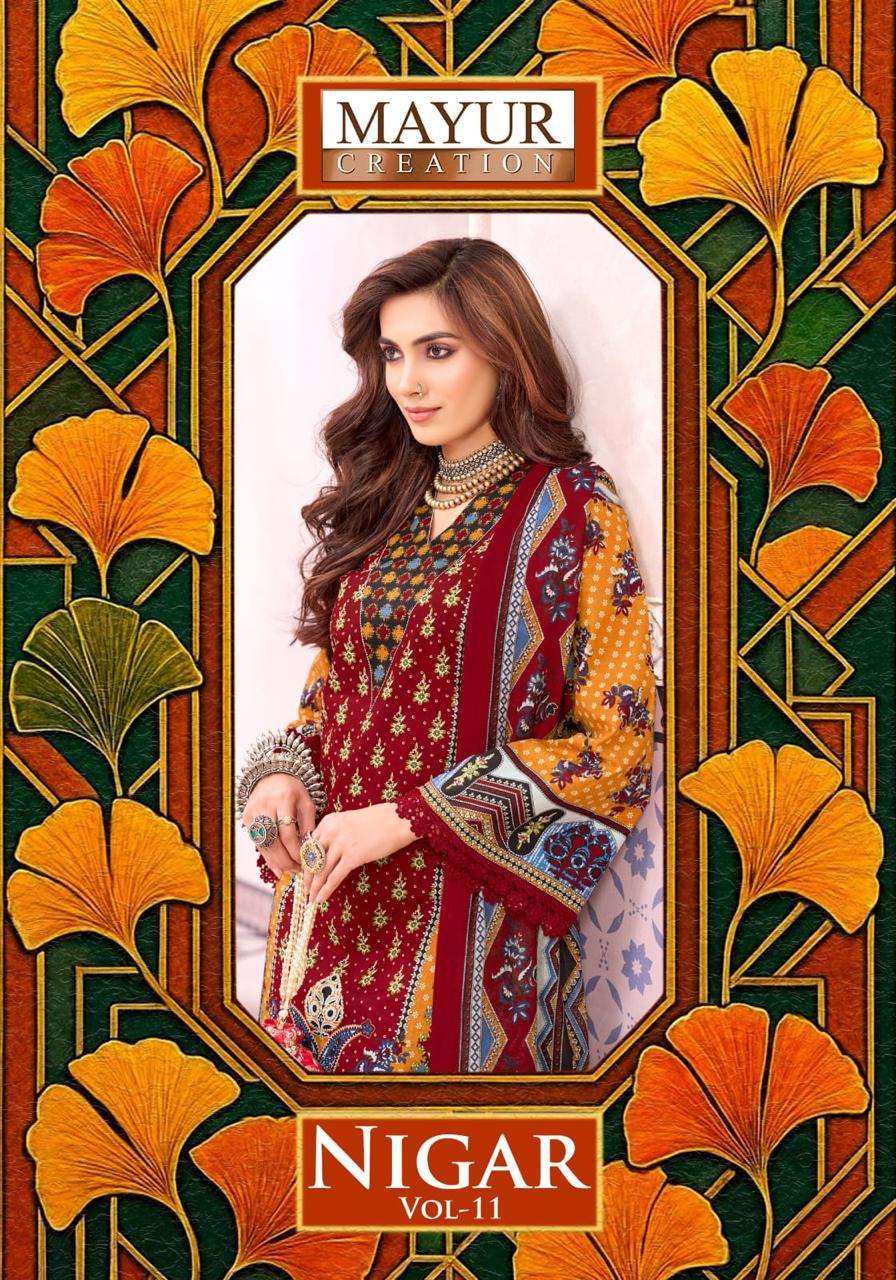 Mayur Nigar Vol 11 Cotton Unstitched Salwar Suit view 3