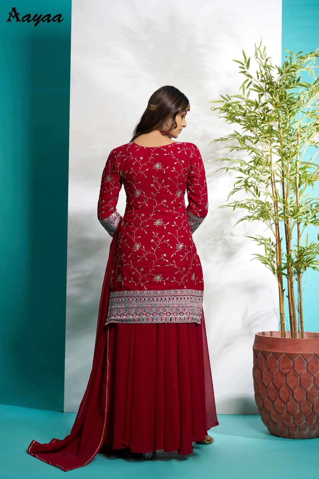 Aayaa Vol-21 Faux Georgette Readymade Salwar Suit view 6
